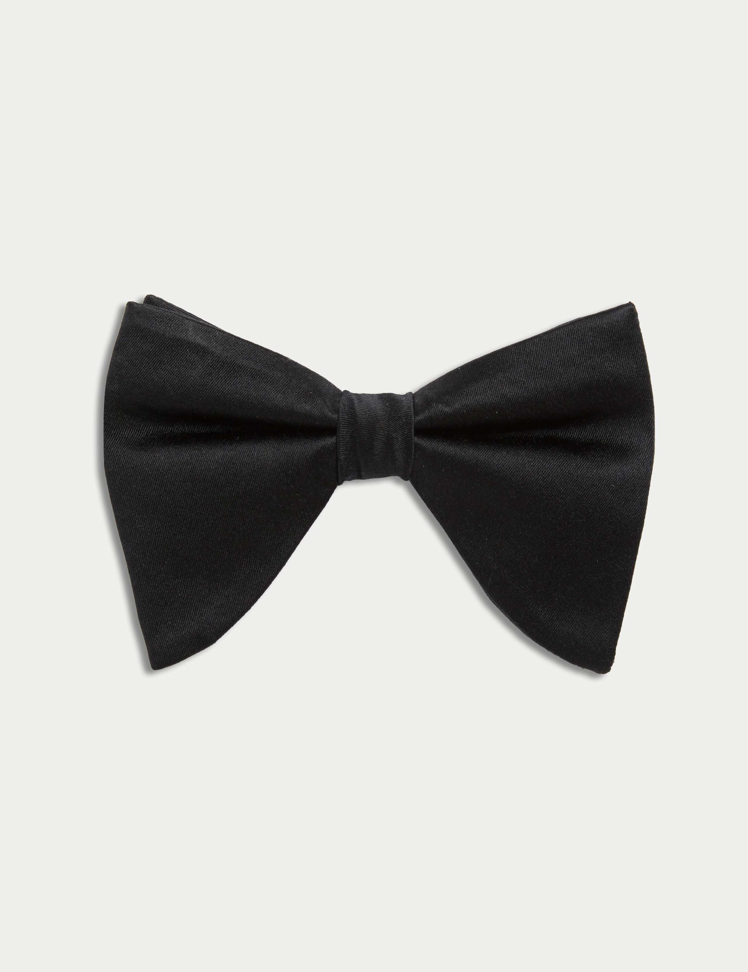 Oversized Pure Silk Bow Tie