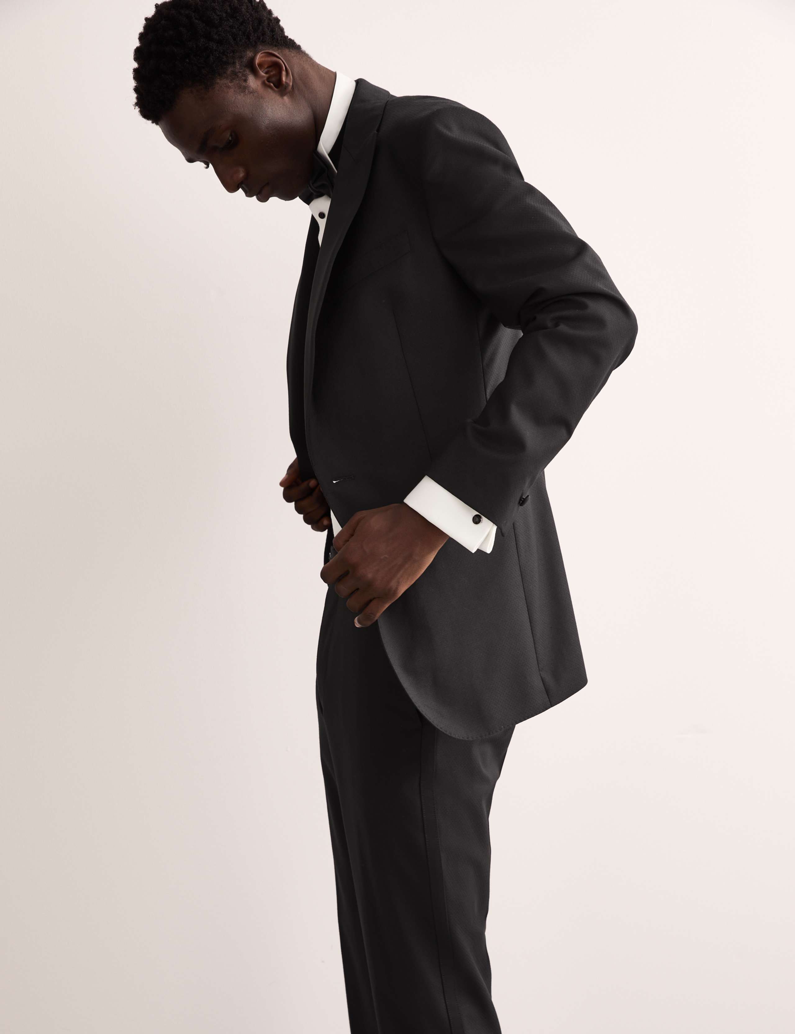 Tailored Fit Pure Wool Tuxedo Jacket
