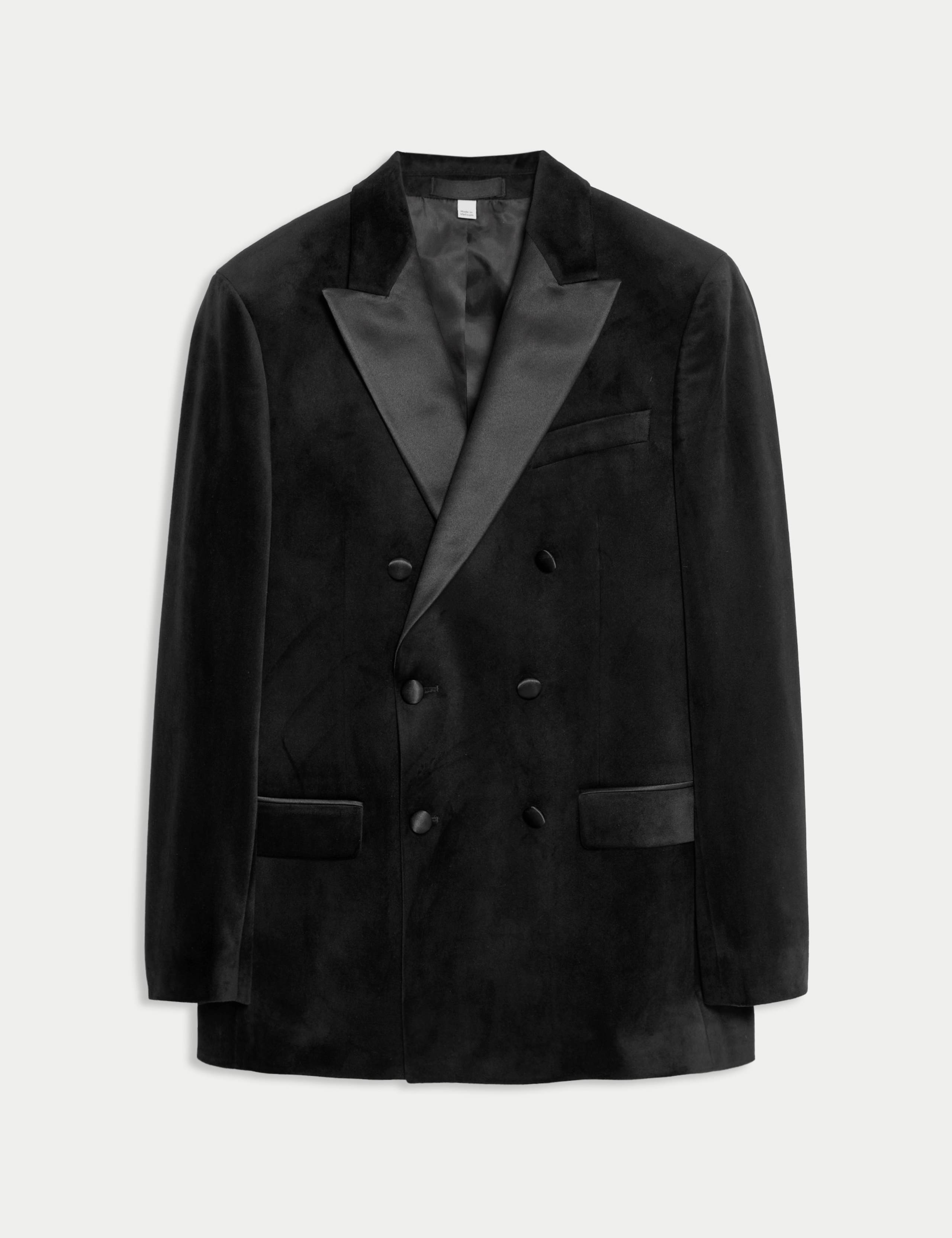 Tailored Fit Velvet Suit Jacket