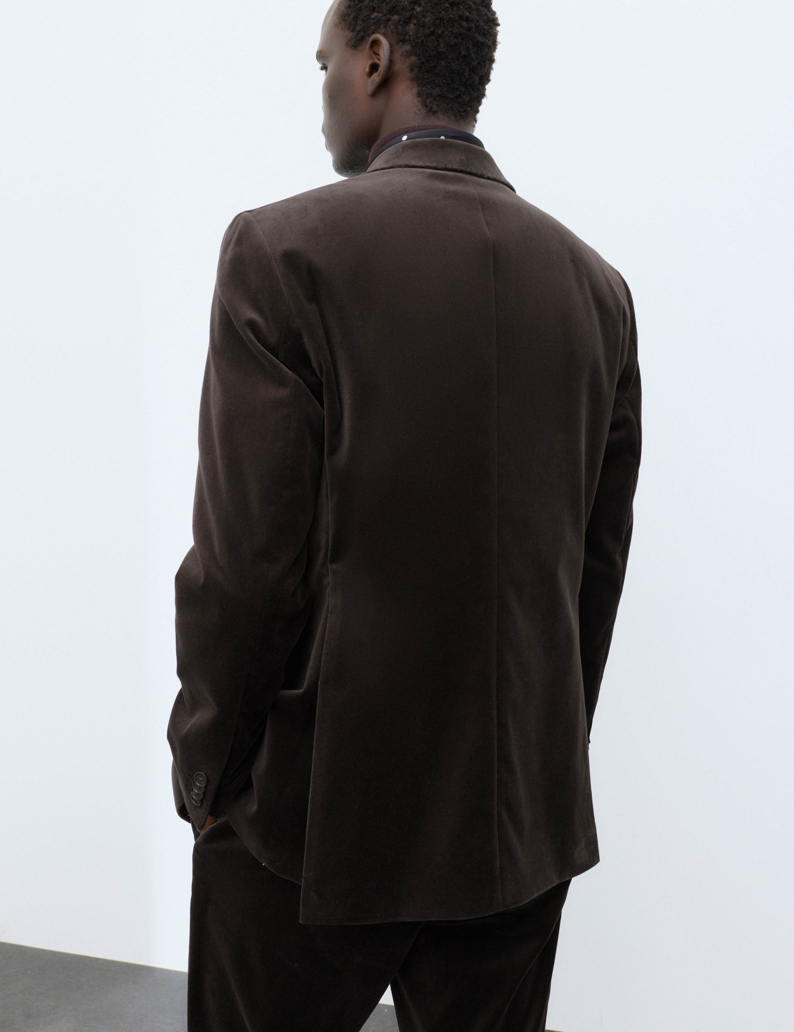 2 Piece Cotton Rich Velvet Stretch Suit 4 of 6