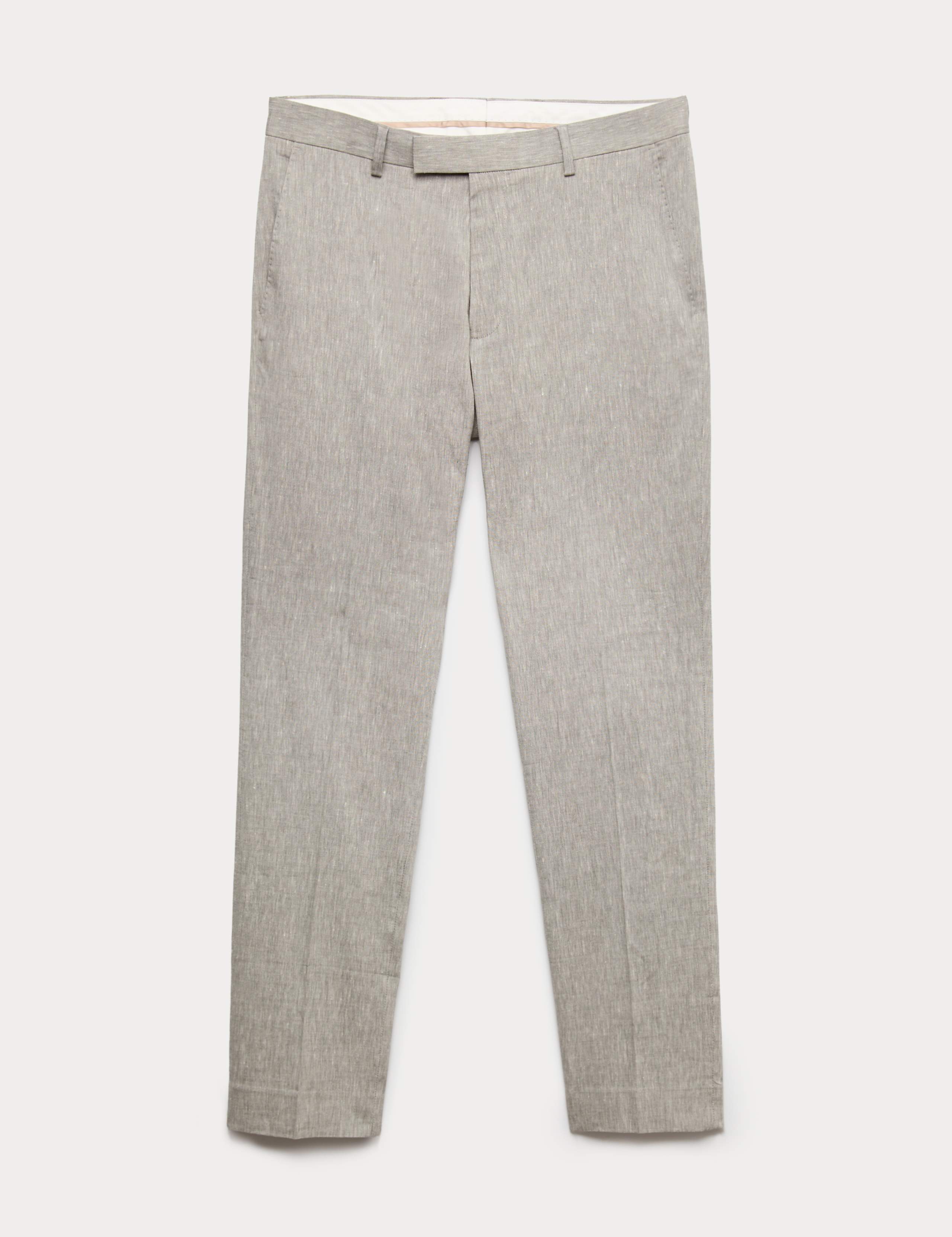 2 Piece Tailored Fit Italian Performance Linen Blend Suit 2 of 6