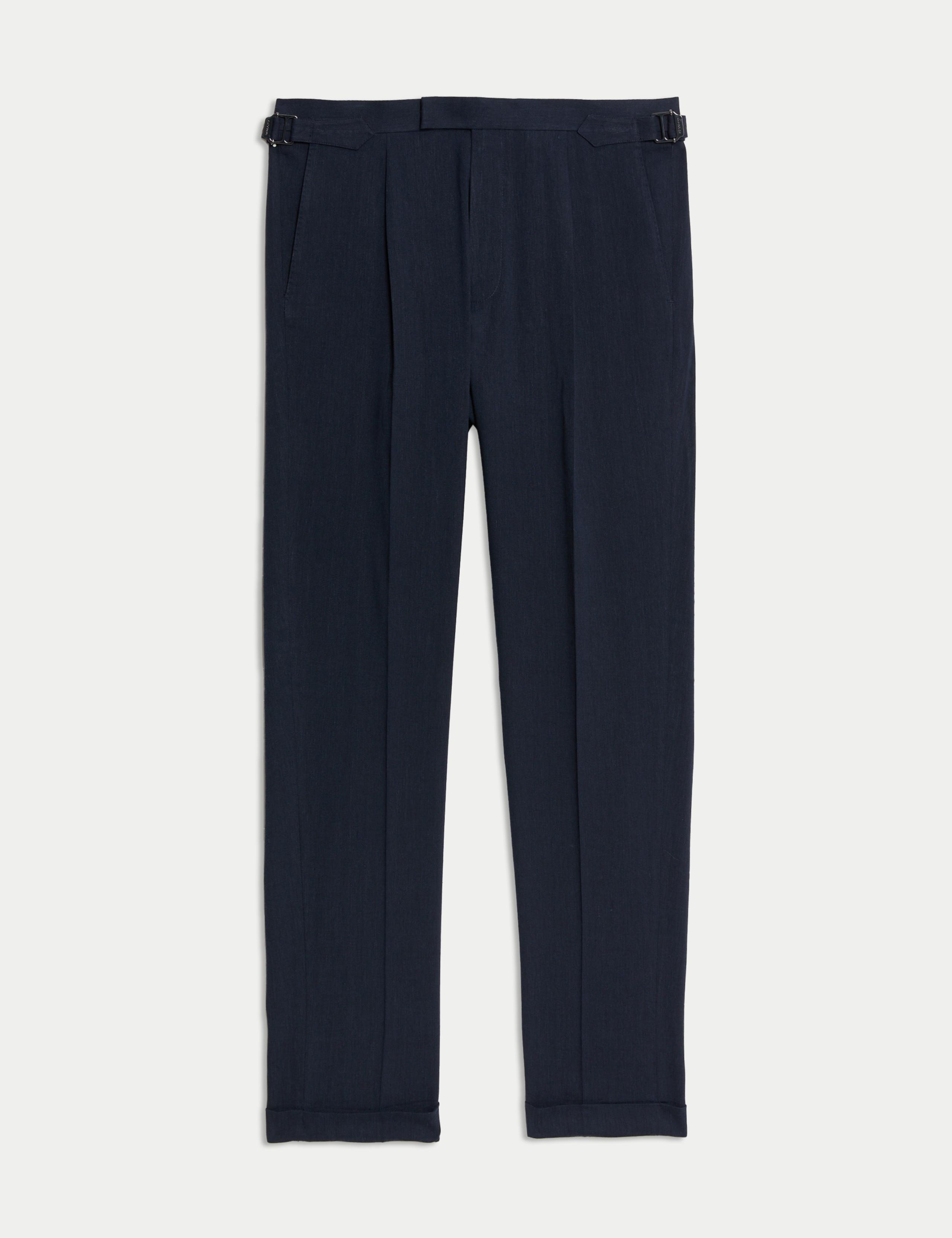 2 Piece Tailored Fit Italian Performance Linen Blend Suit 2 of 6