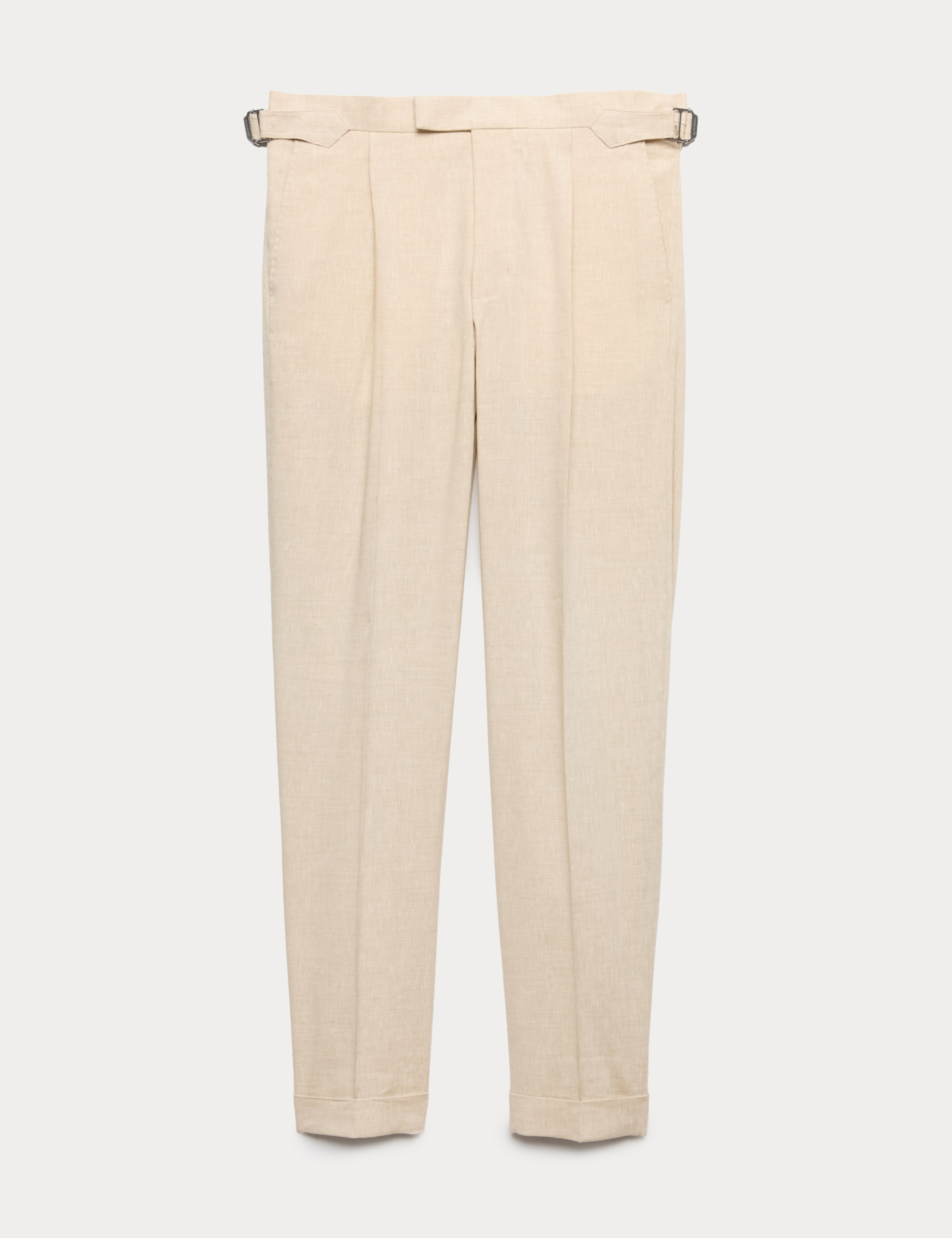 3 Piece Tailored Fit Italian Performance Linen Blend Suit 2 of 9