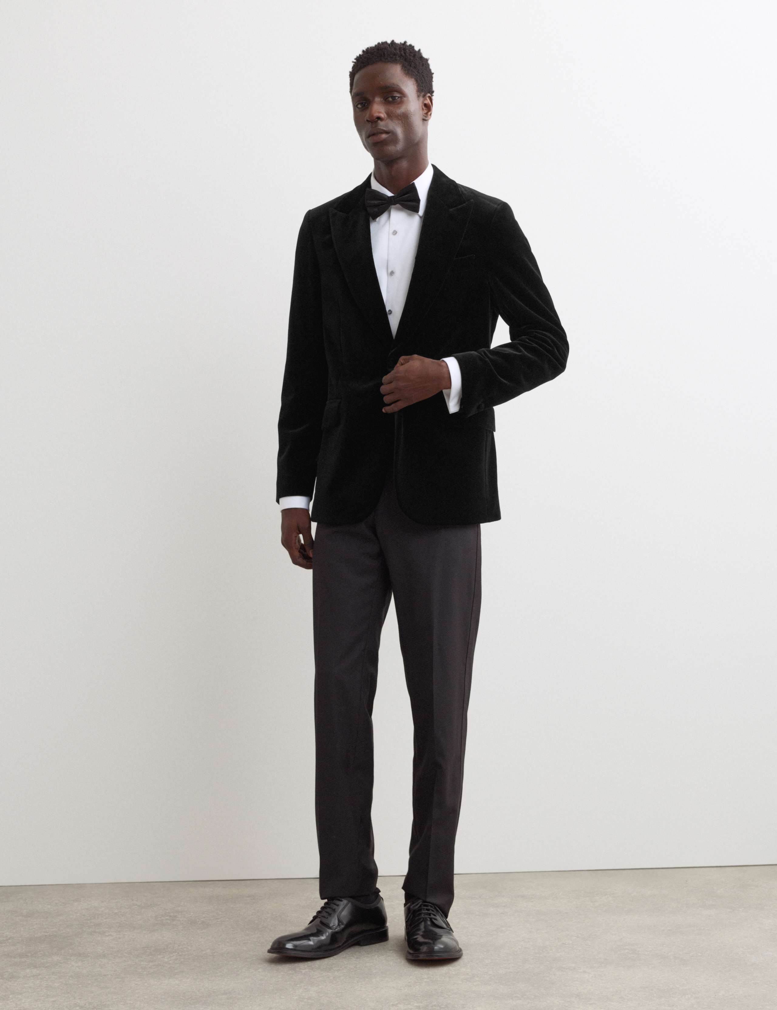 Pure Cotton Velvet Blazer