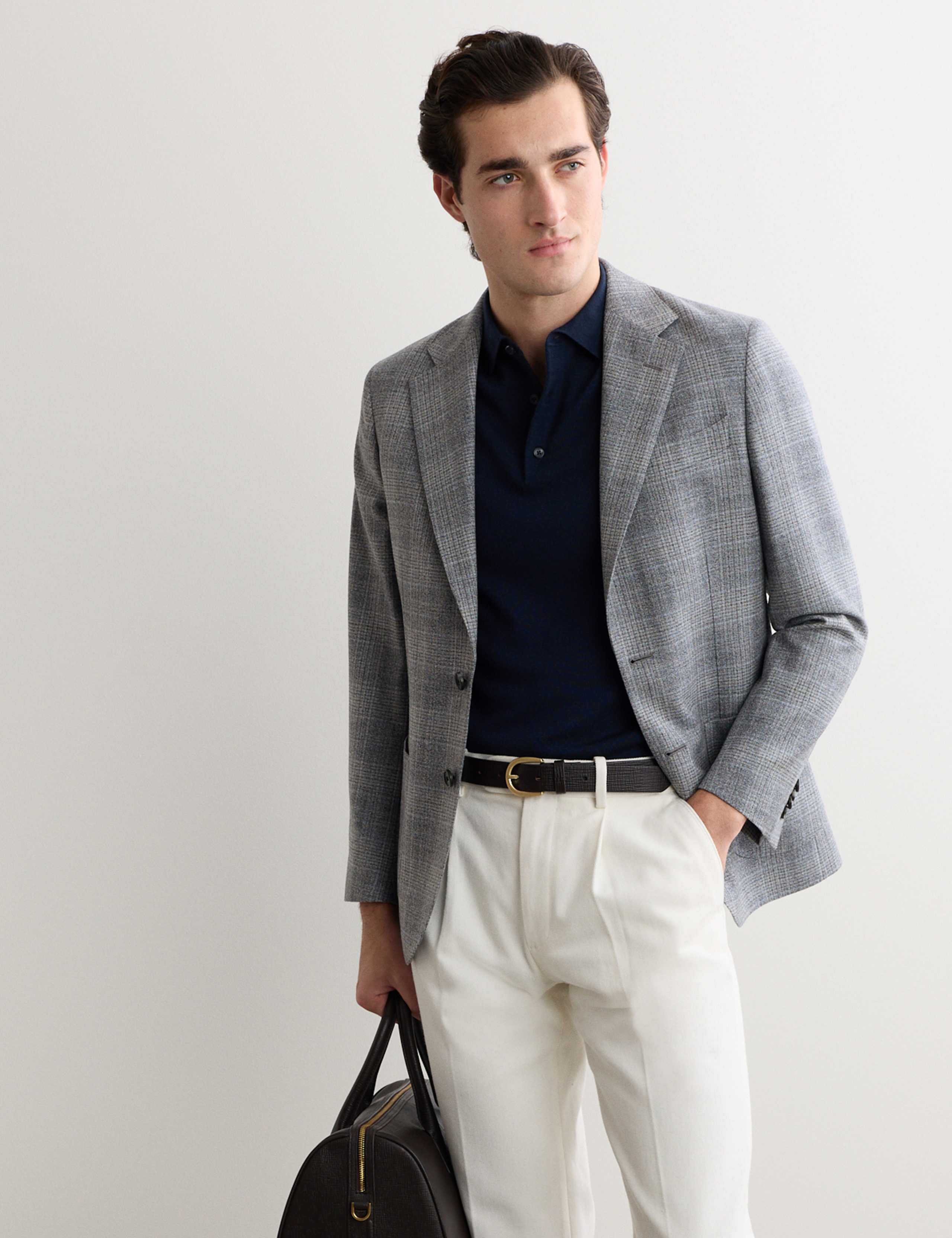 Tailored Fit Italian Pure Wool Blazer