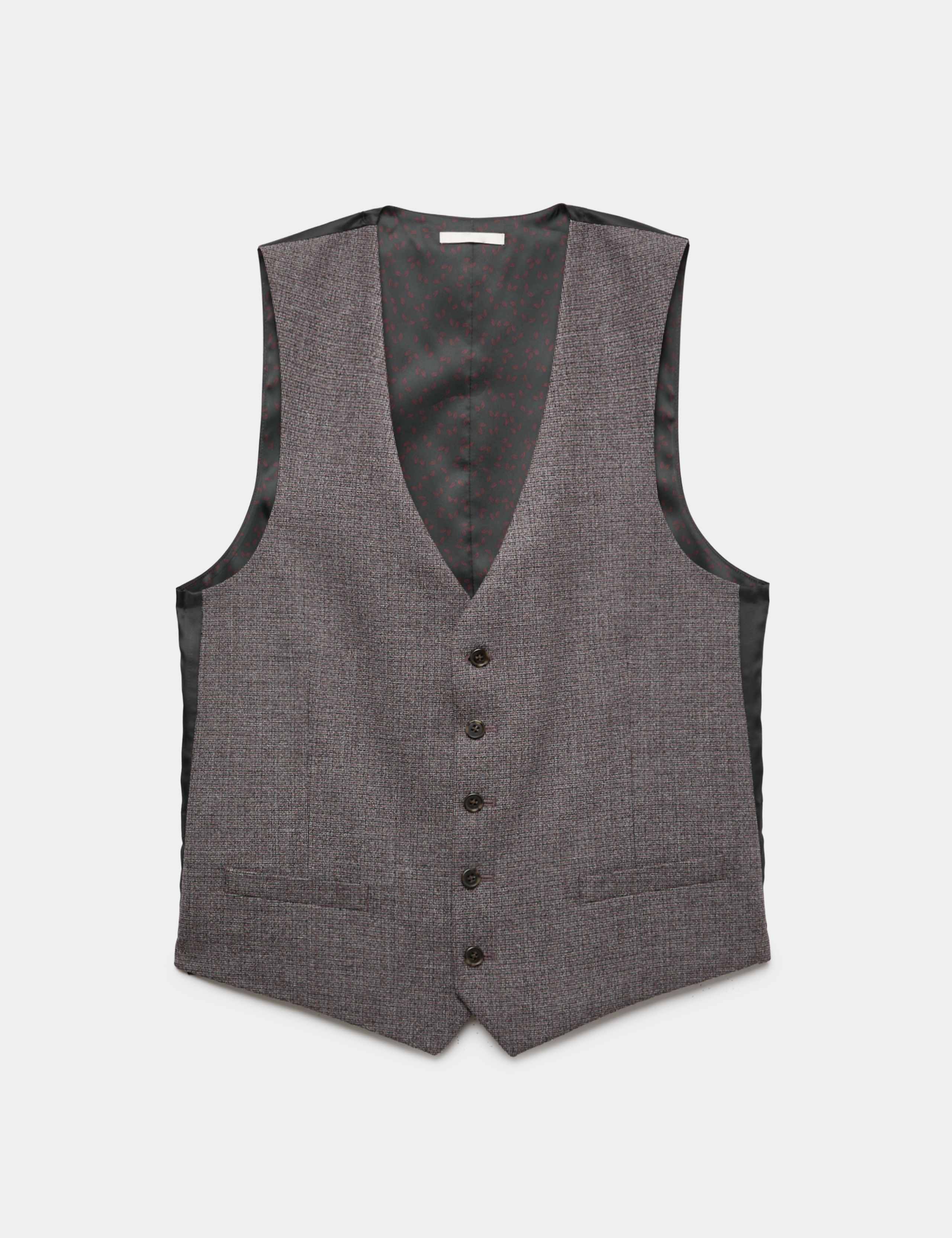 3 Piece Tailored Fit Micro Check Suit 7 of 9