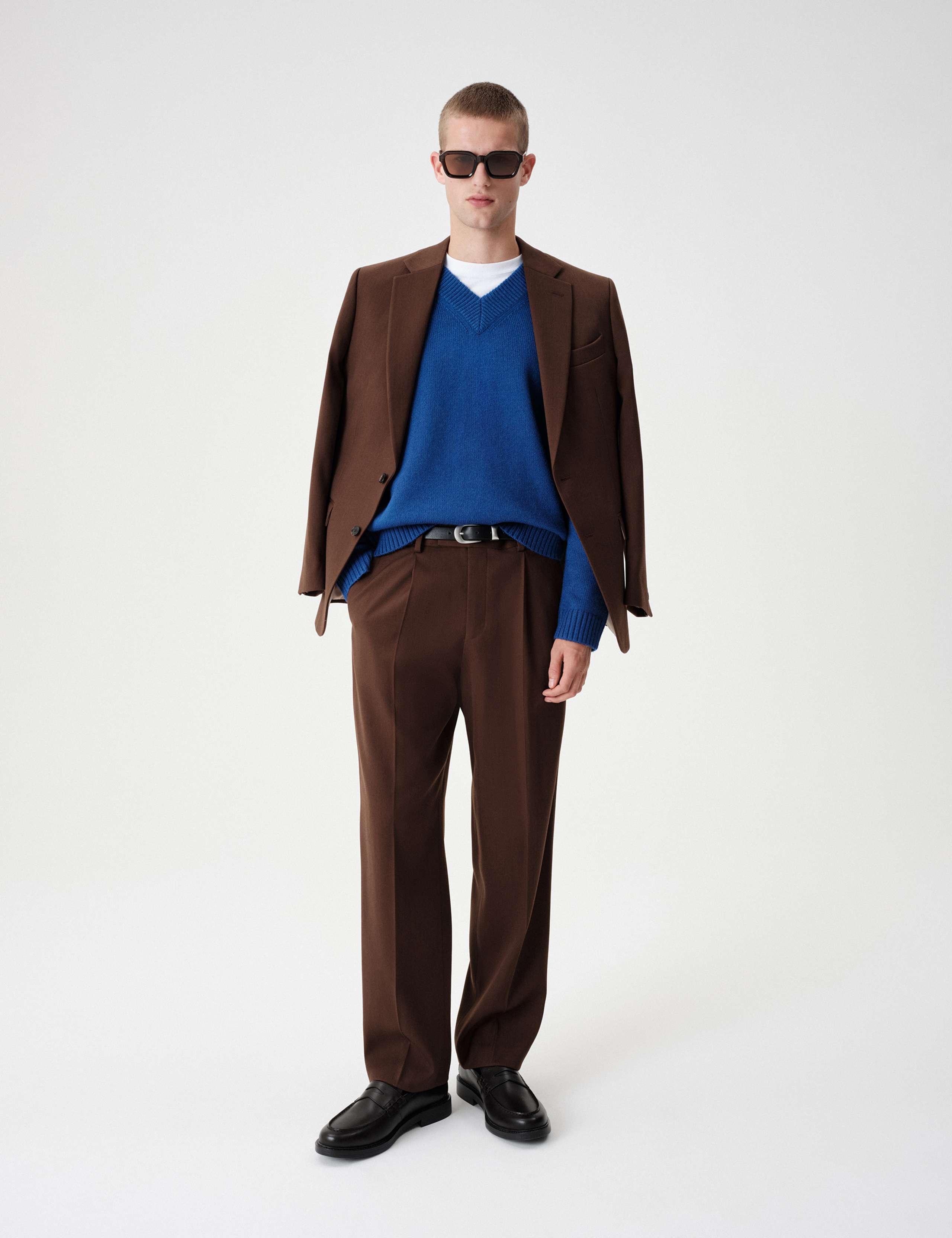 Textured Stretch Twill Suit Jacket