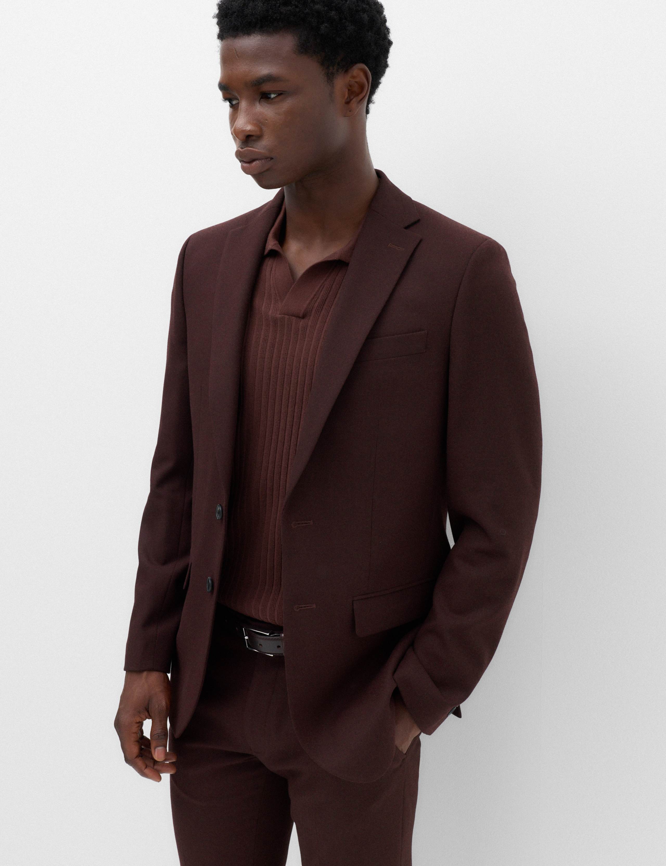 2 Piece Slim Fit Twill Suit 3 of 6