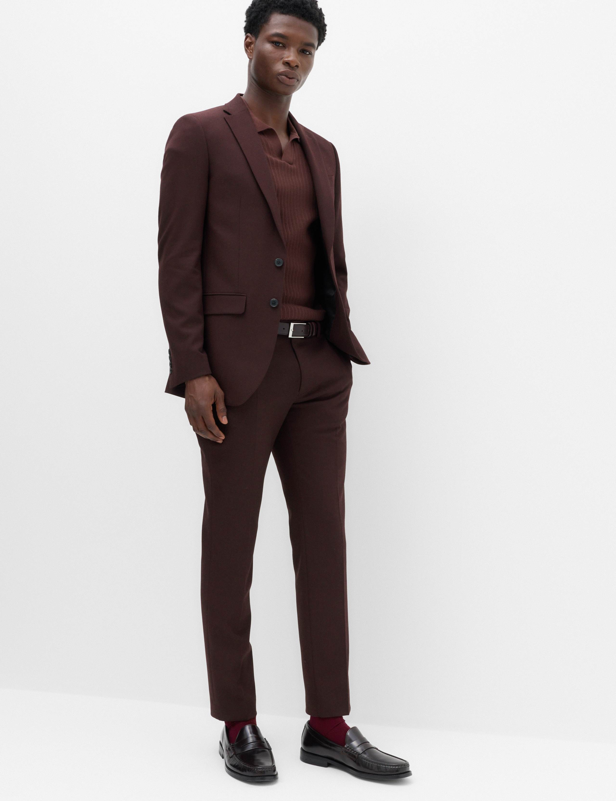 2 Piece Slim Fit Twill Suit 5 of 6