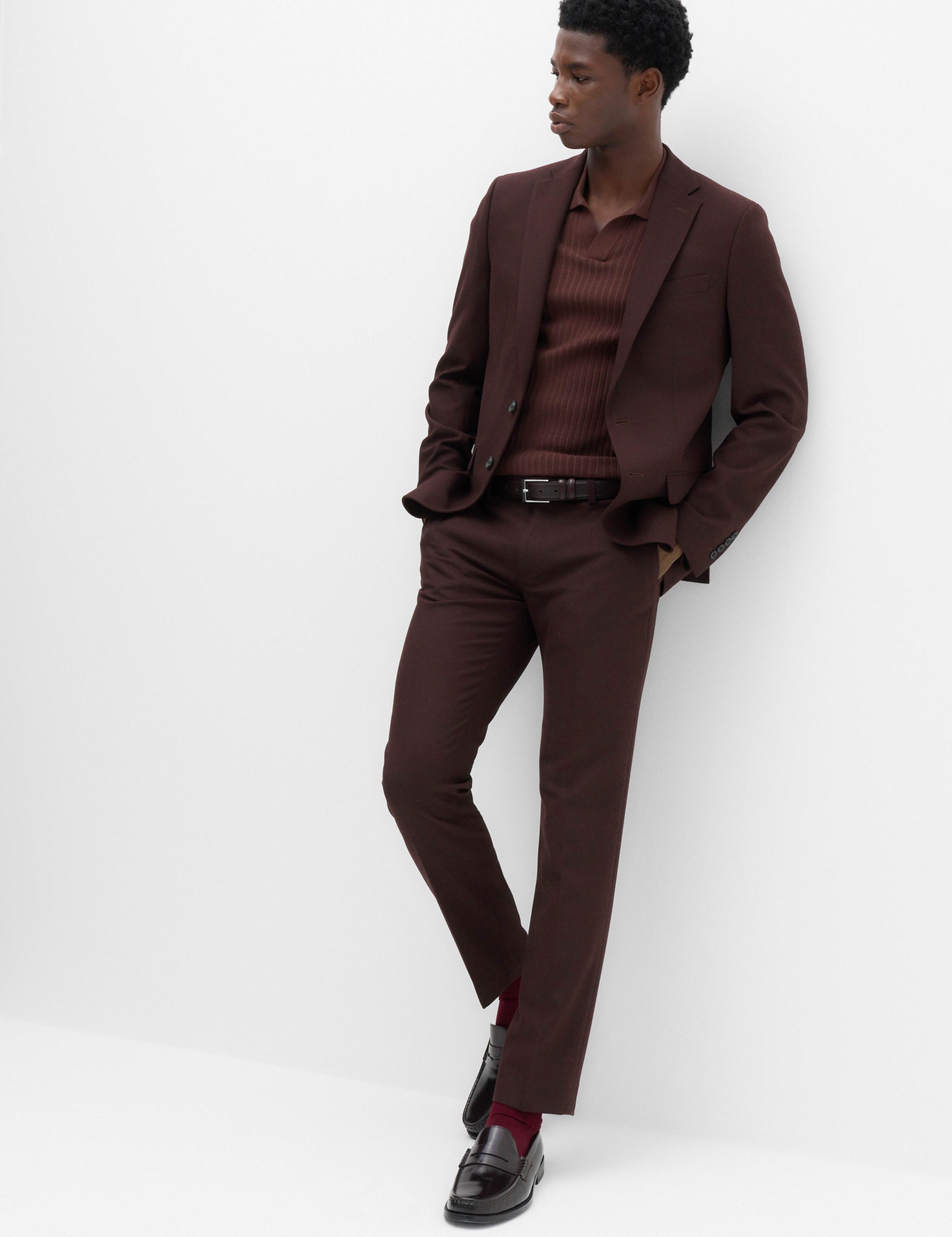2 Piece Slim Fit Twill Suit 6 of 6