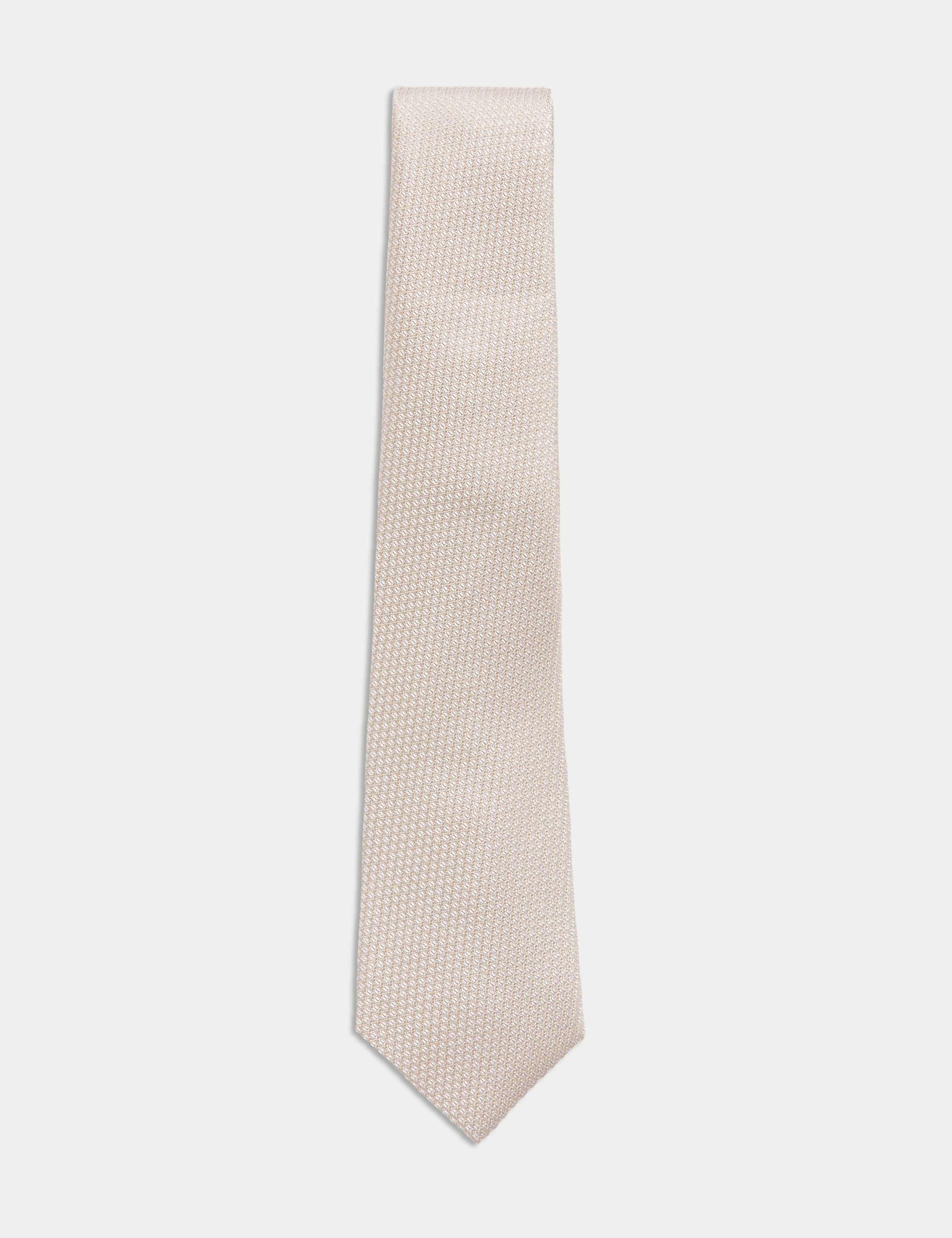 Textured Pure Silk Tie