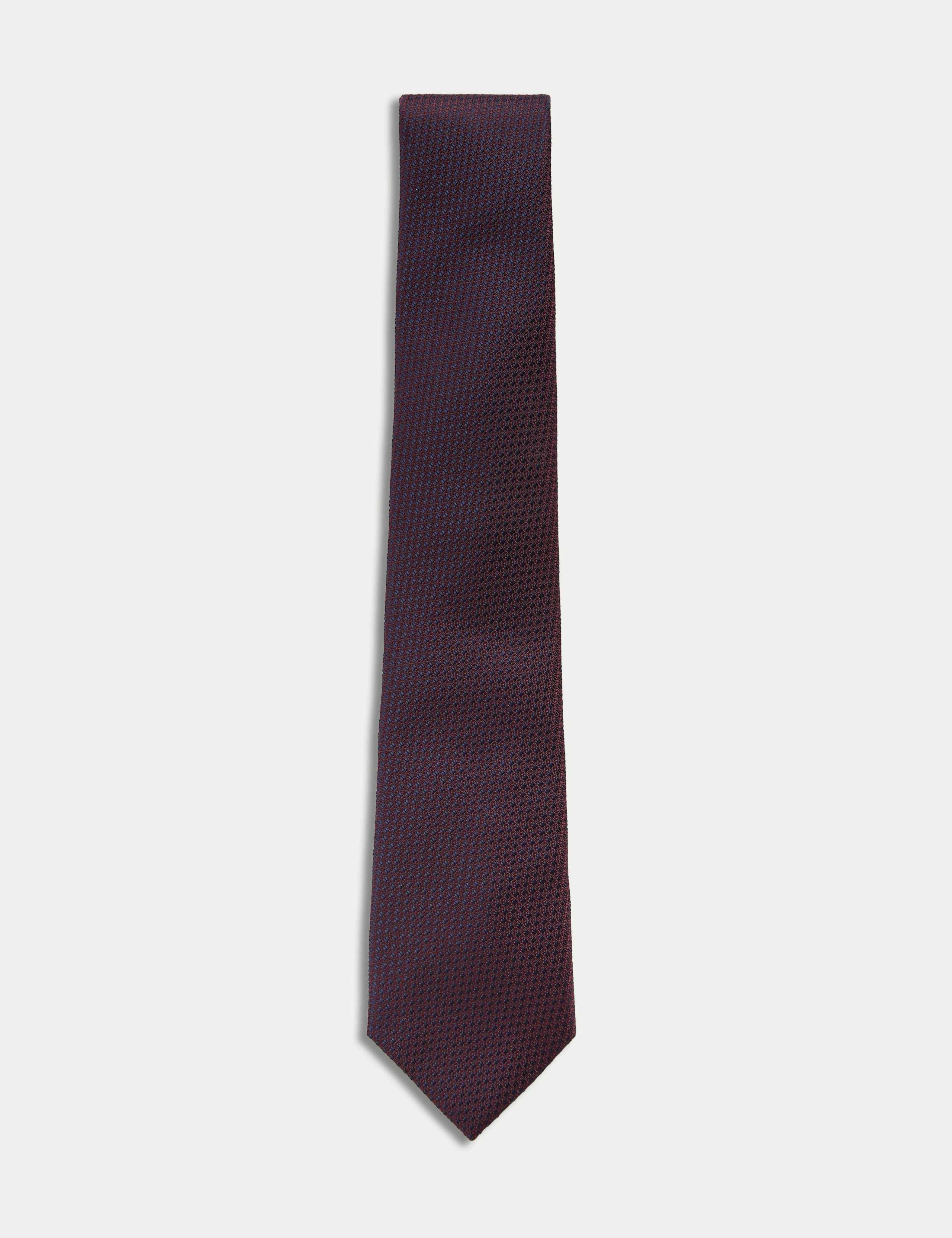 Textured Pure Silk Tie