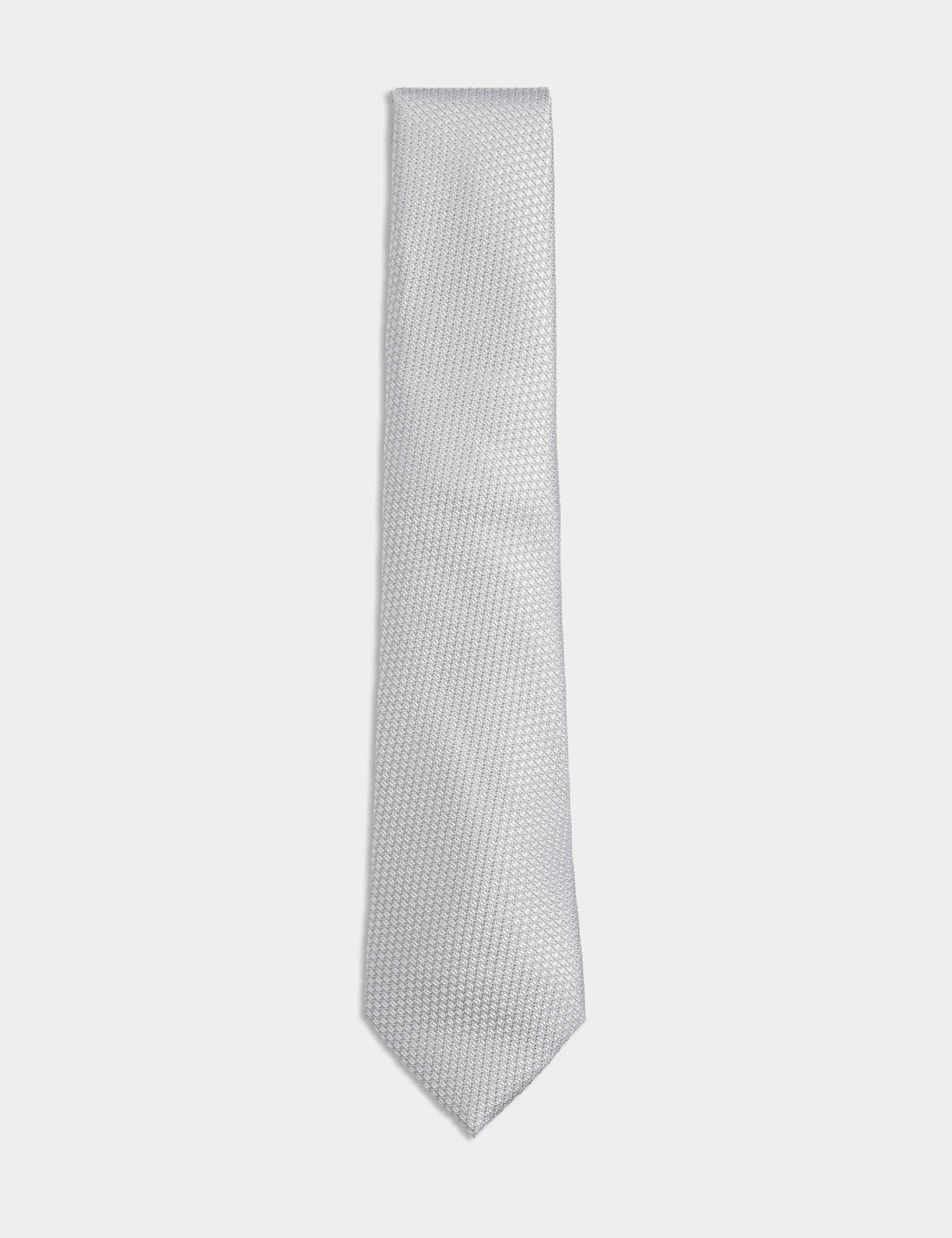 Textured Pure Silk Tie