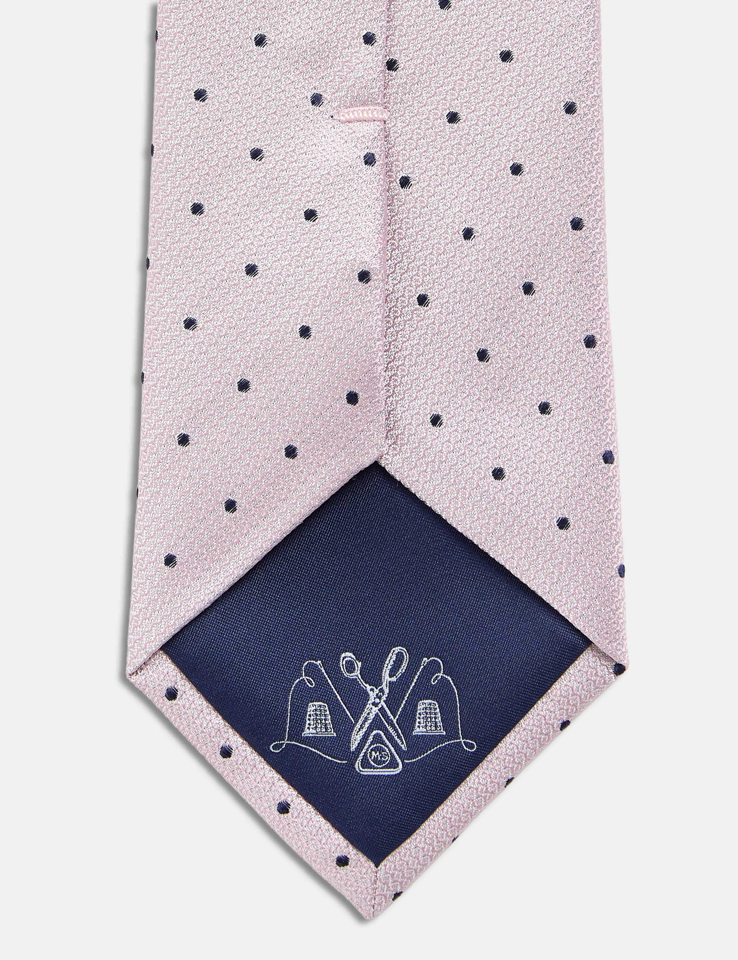 Pure Silk Polka Dot Tie
