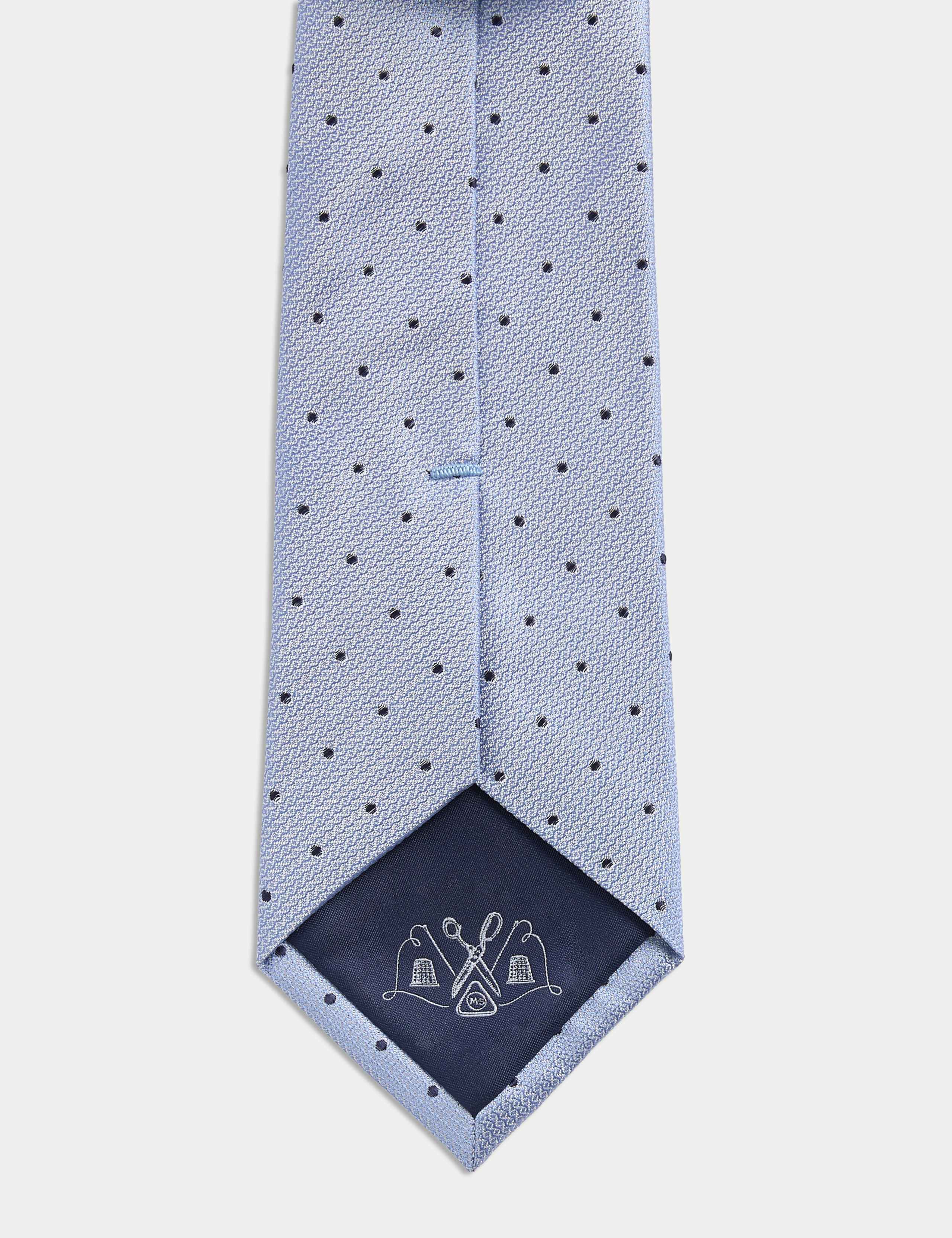 Pure Silk Polka Dot Tie