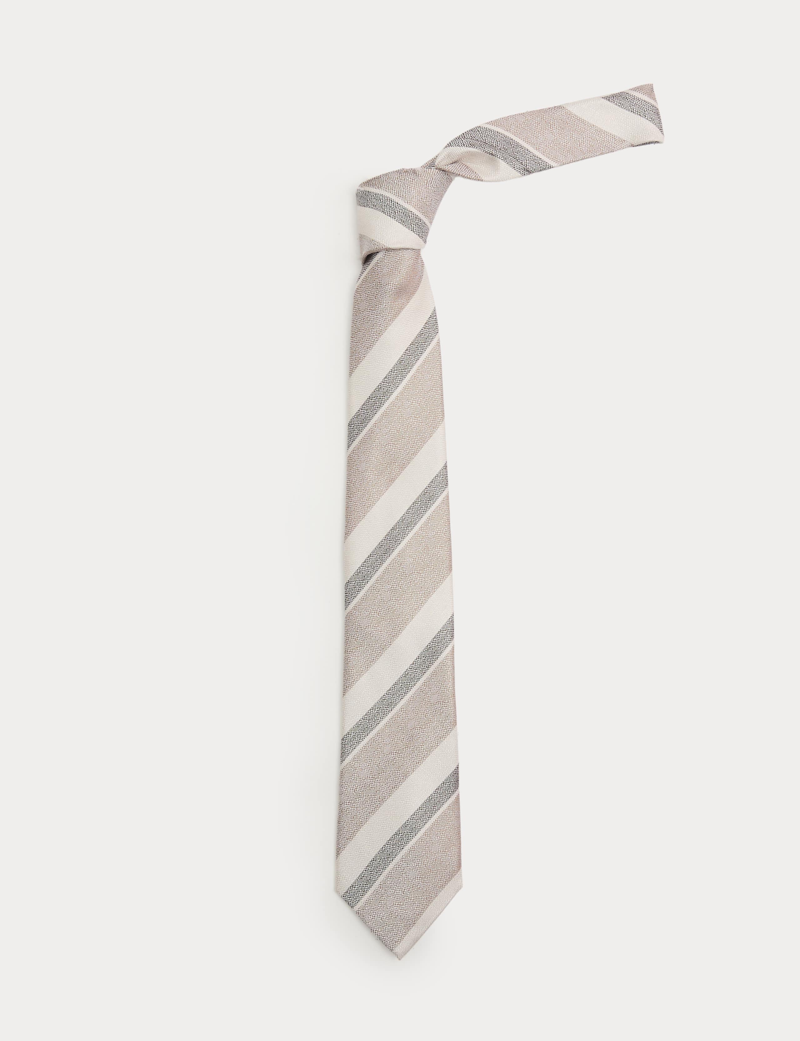 Pure Silk Striped Tie