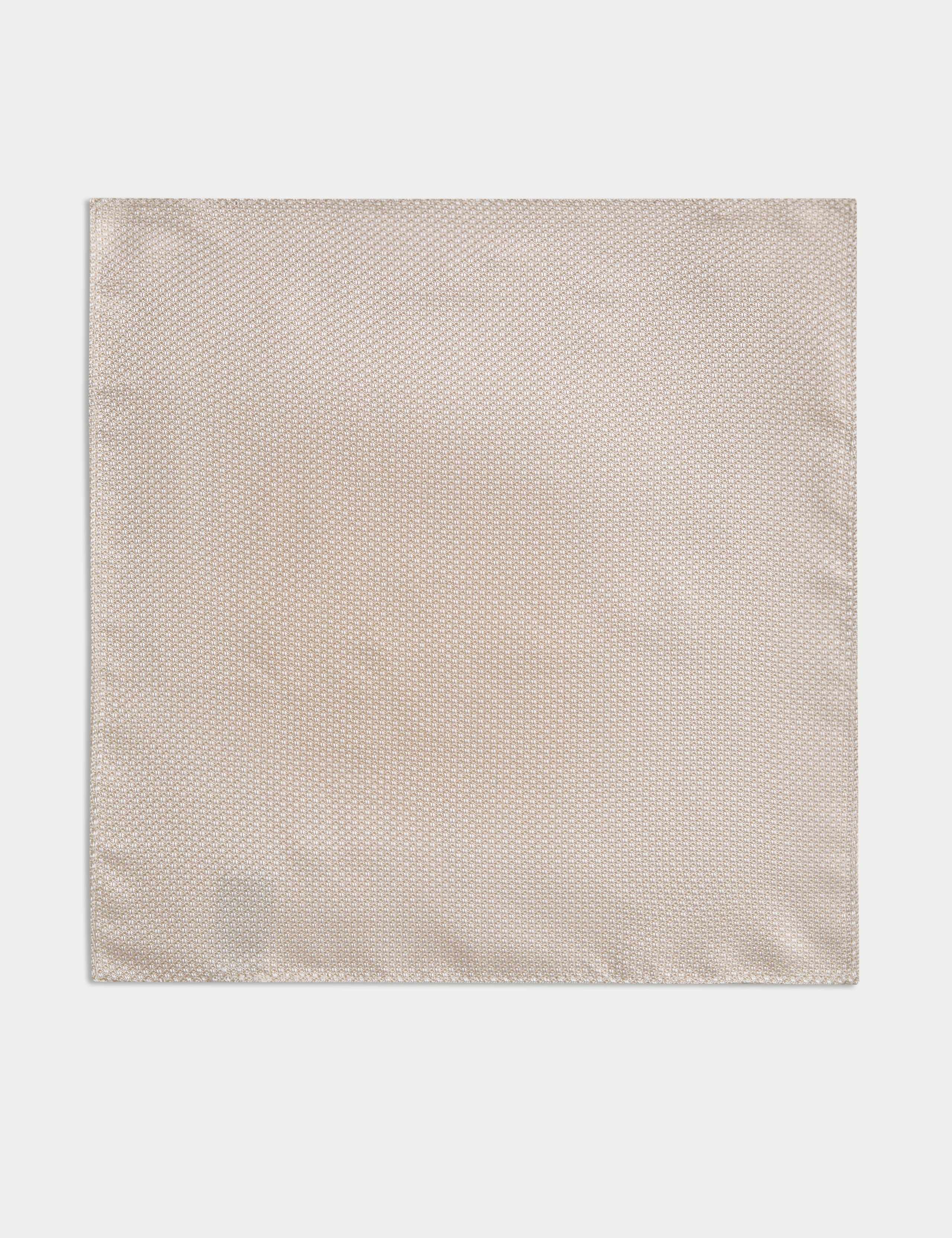 Textured Pure Silk Pocket Square