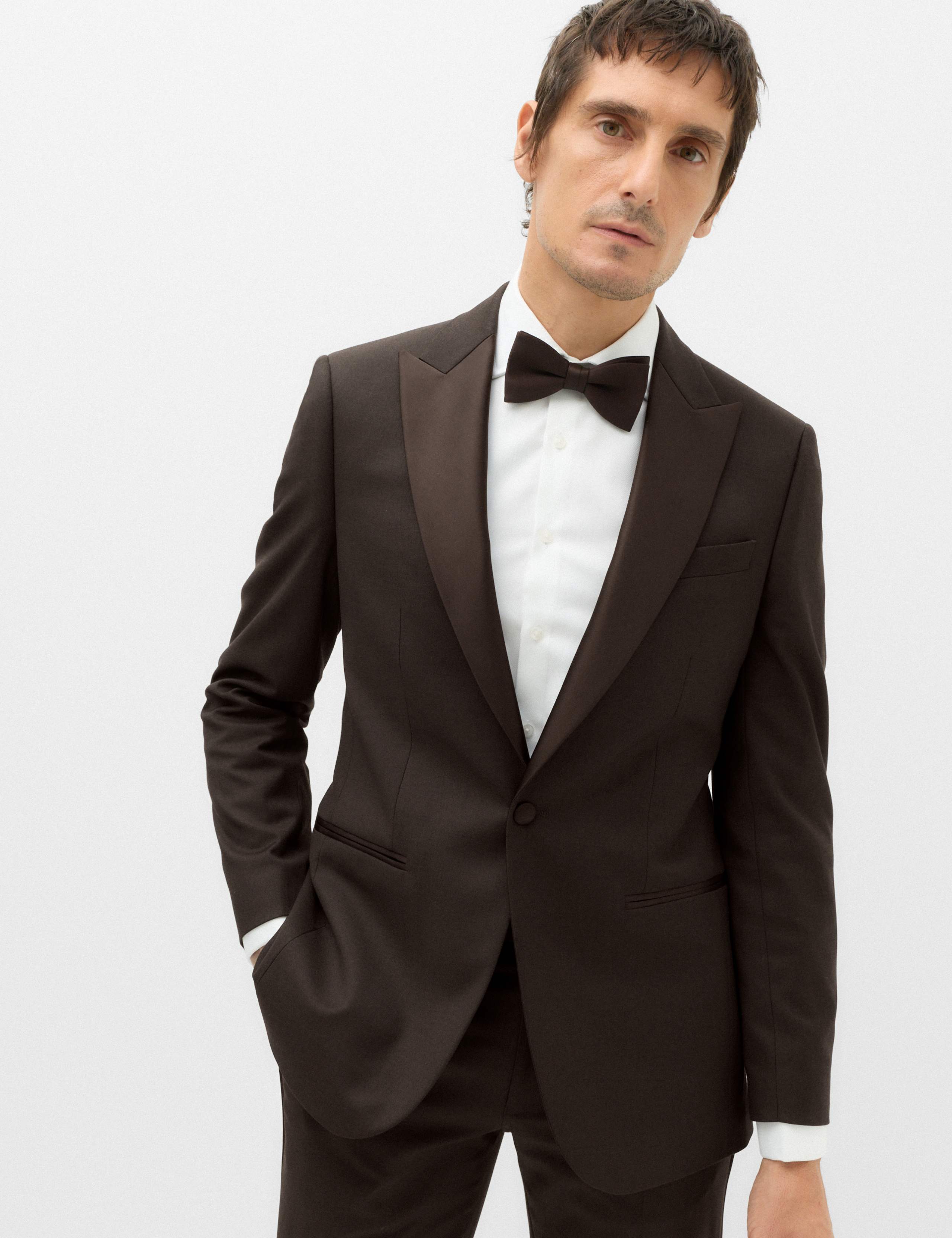 Tailored Fit Stretch Tux Jacket