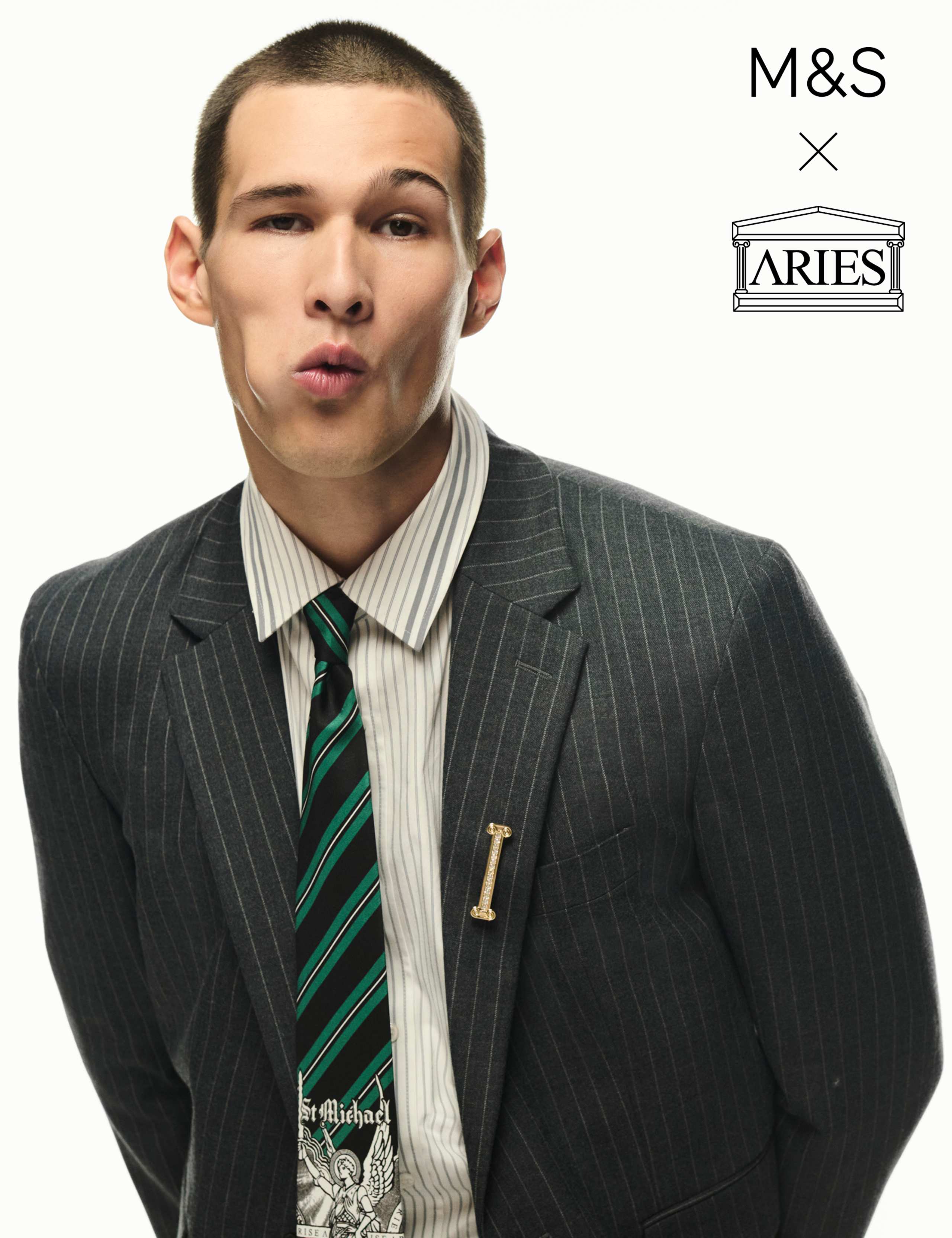 Striped Jacquard Pure Silk Tie