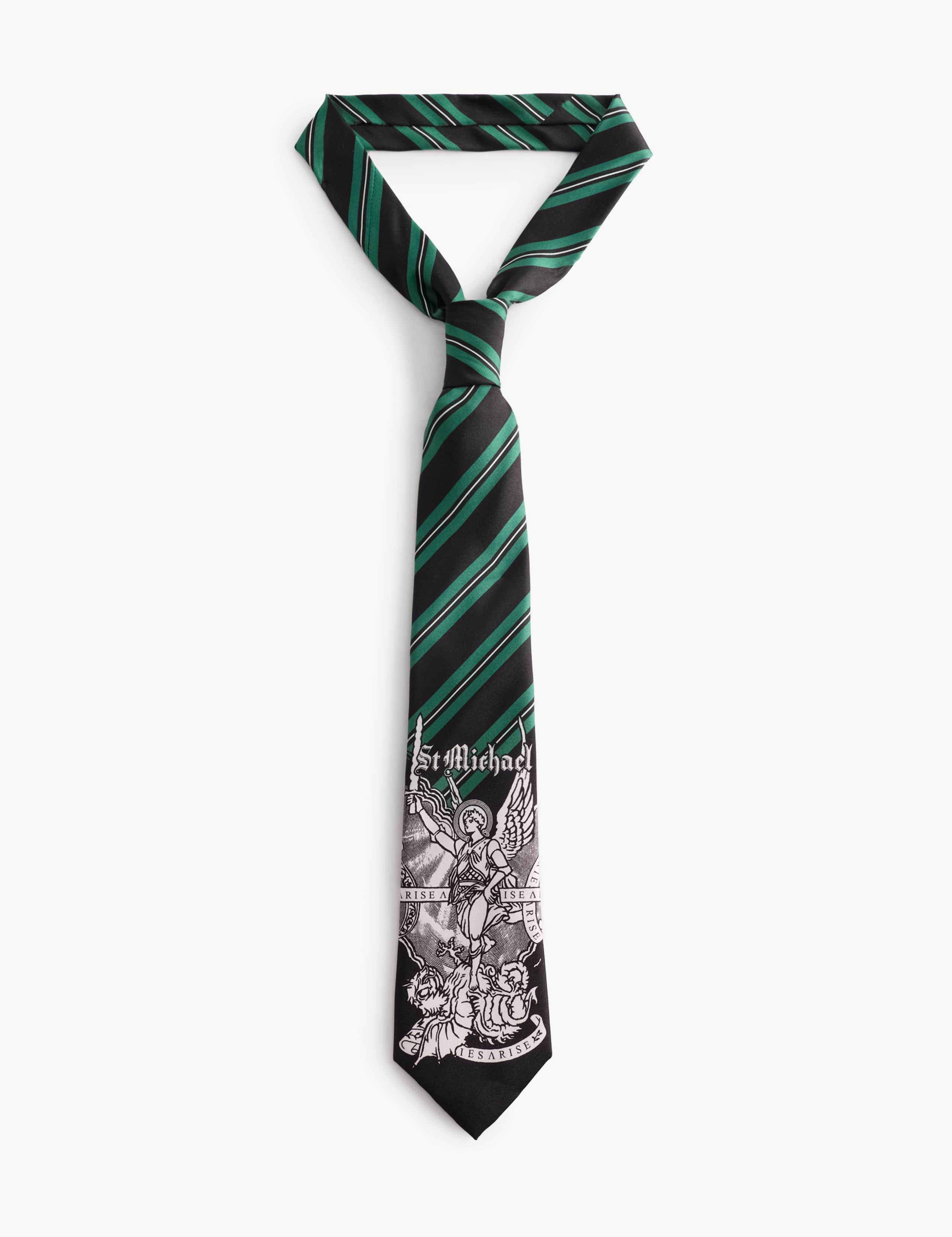 Striped Jacquard Pure Silk Tie