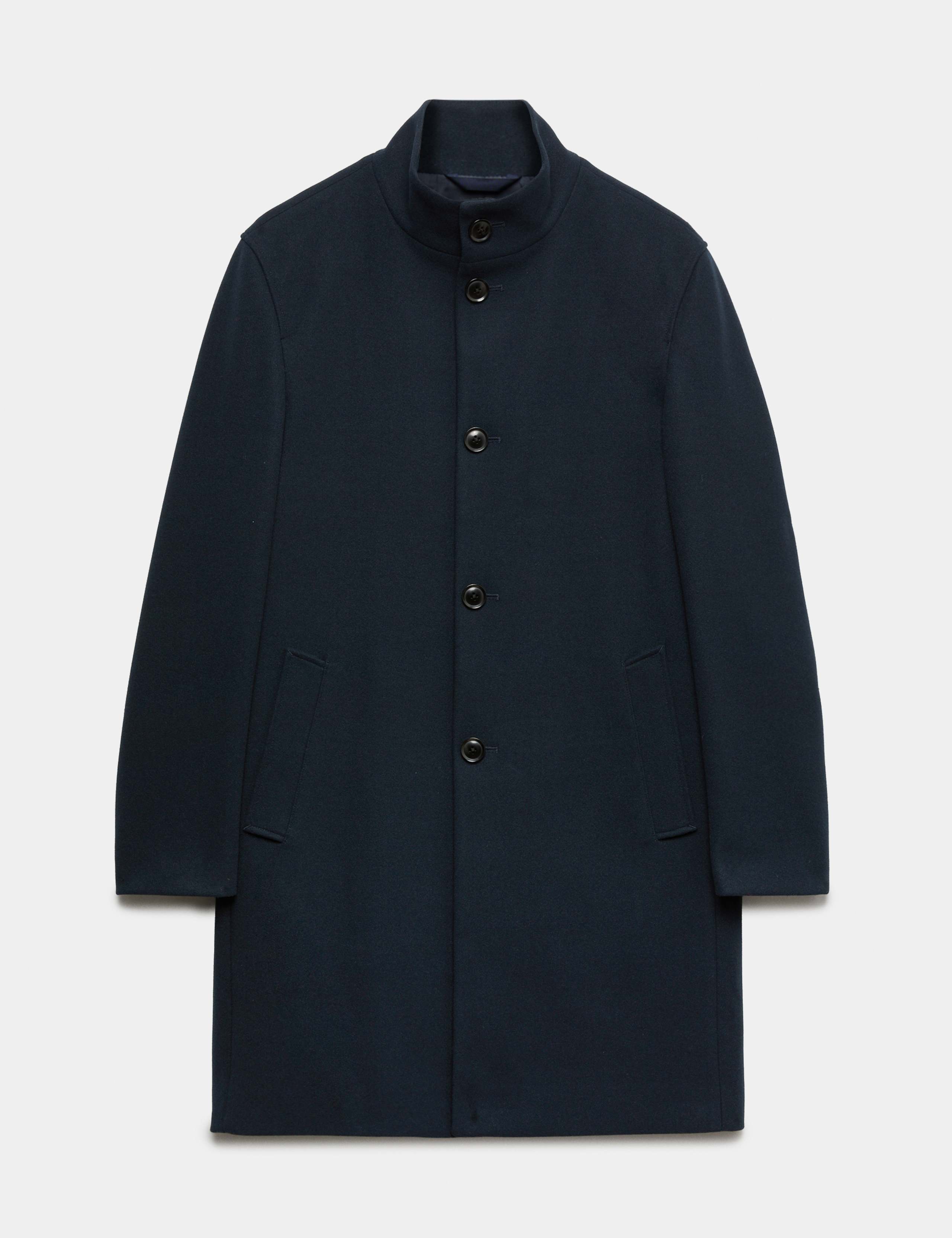 Funnel Neck Overcoat