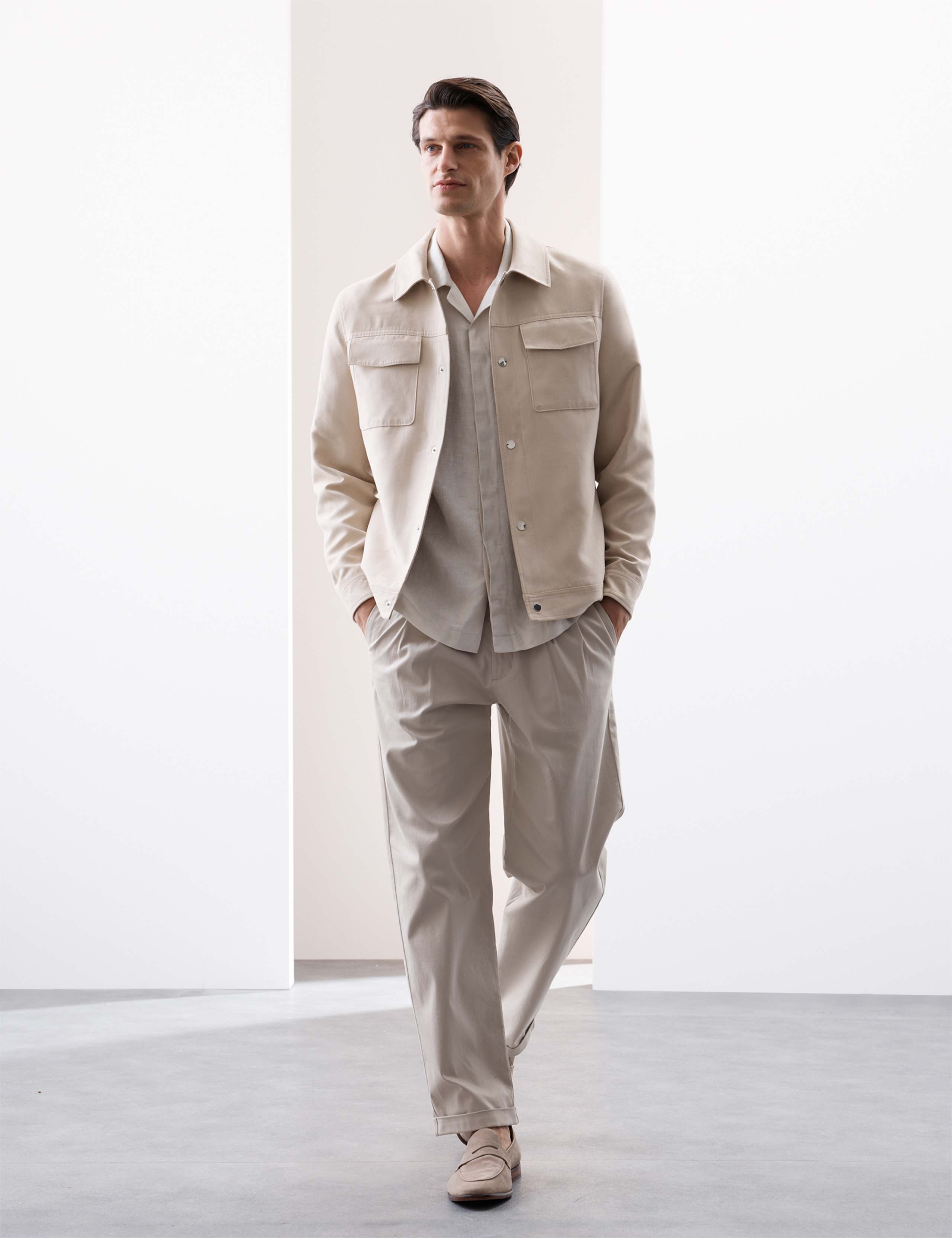 Faux Suede Overshirt