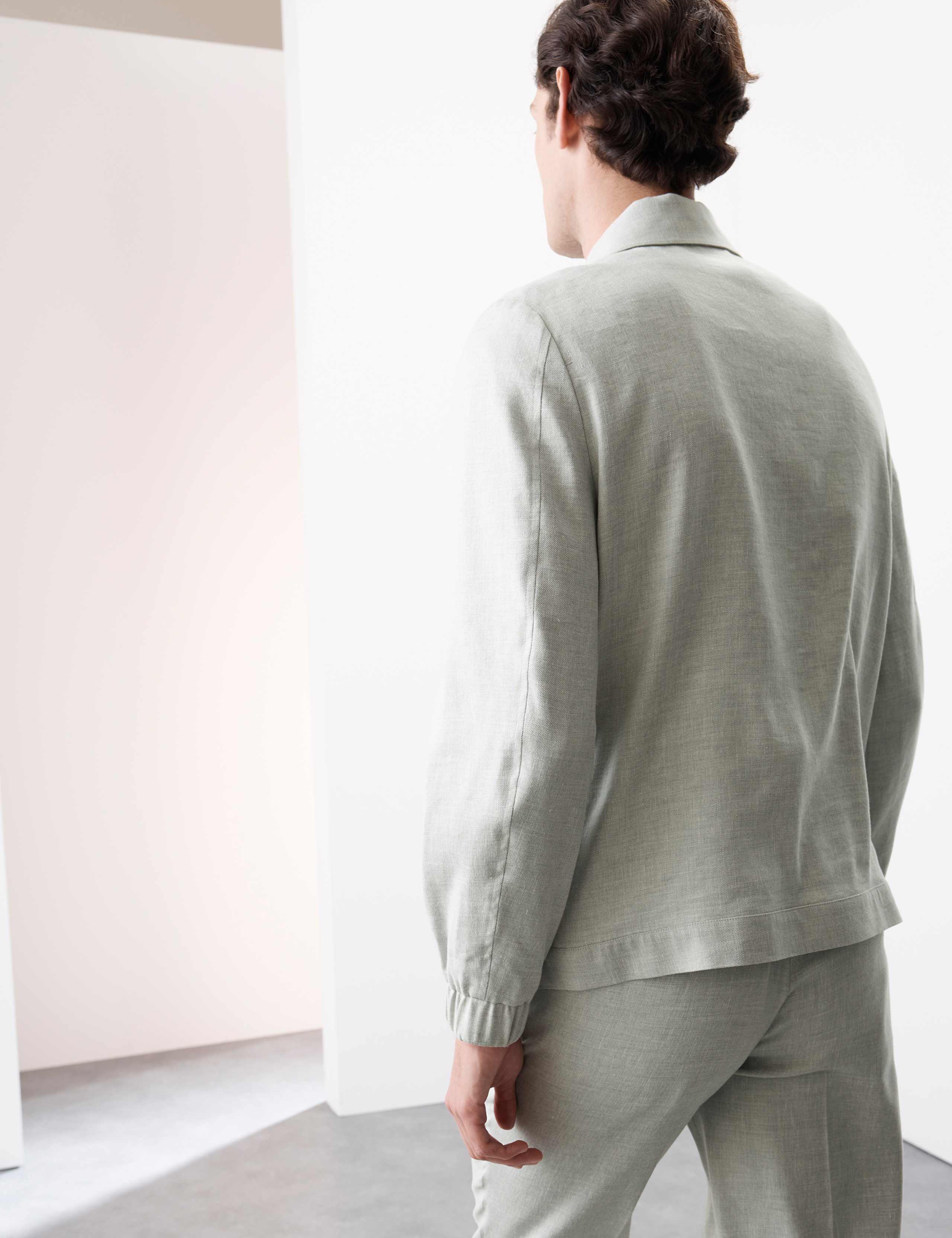 Italian Linen Miracle™ Bomber Jacket