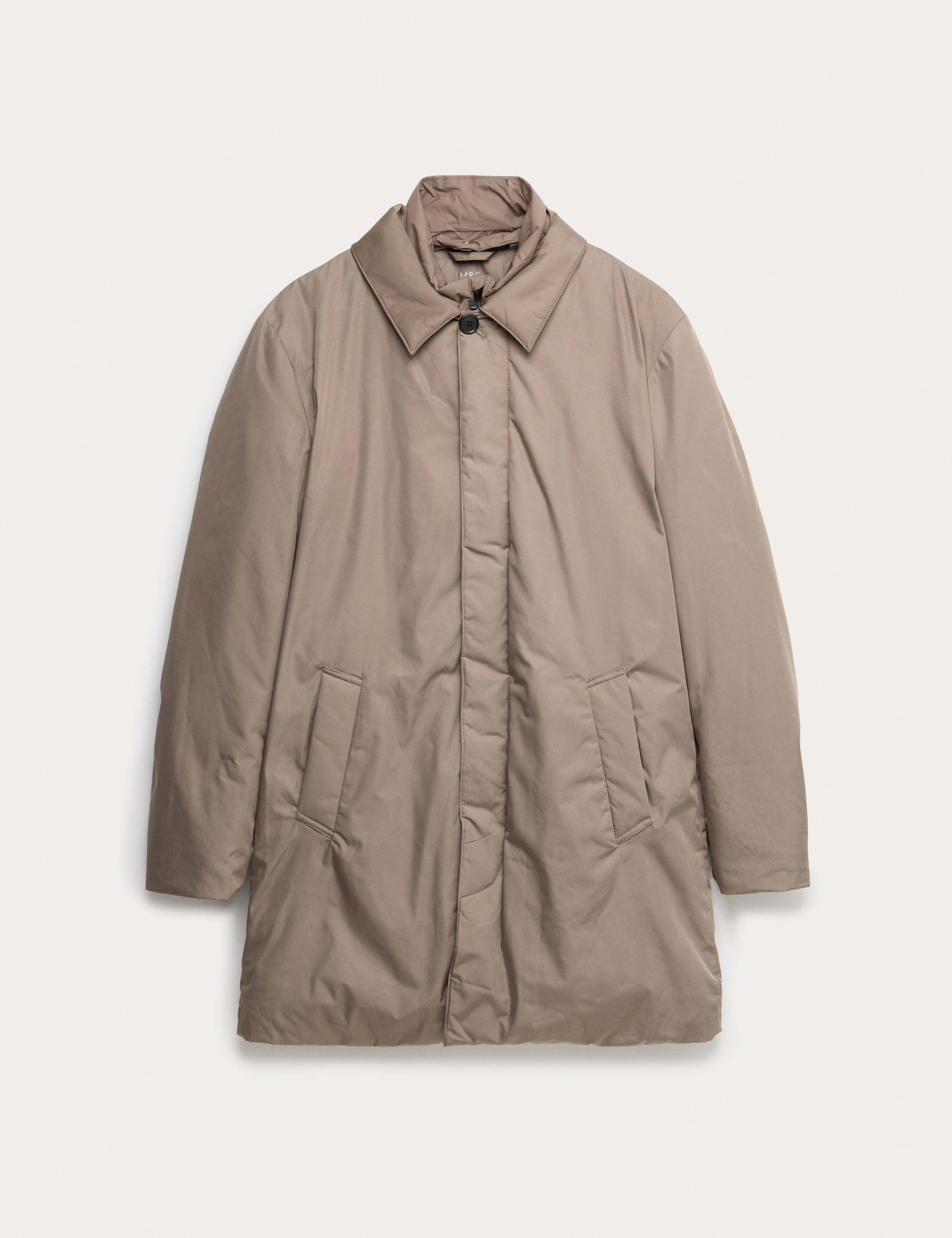 Shirt Collar Mac with Removable Bib