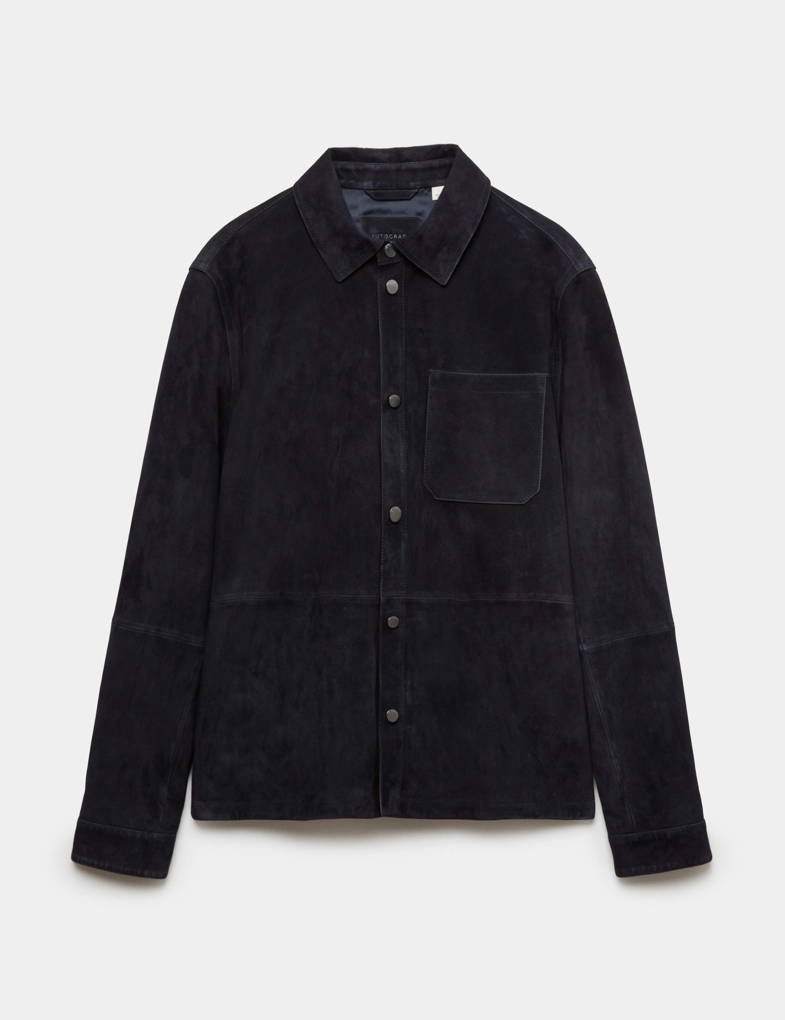 Lightweight Suede Overshirt Jacket