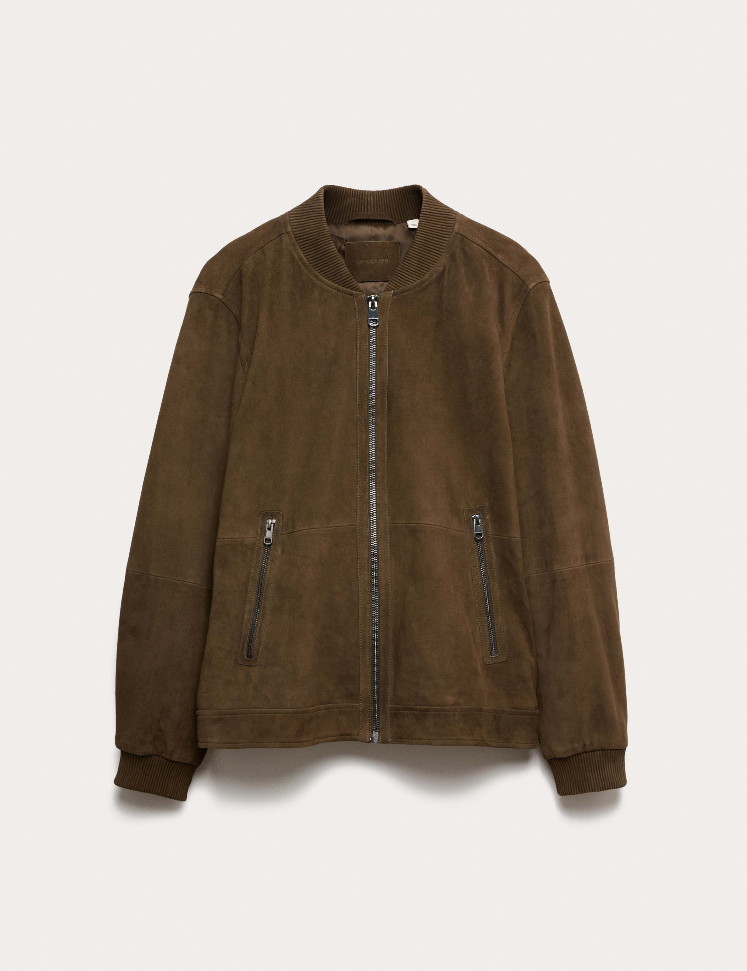 Suede Bomber Jacket