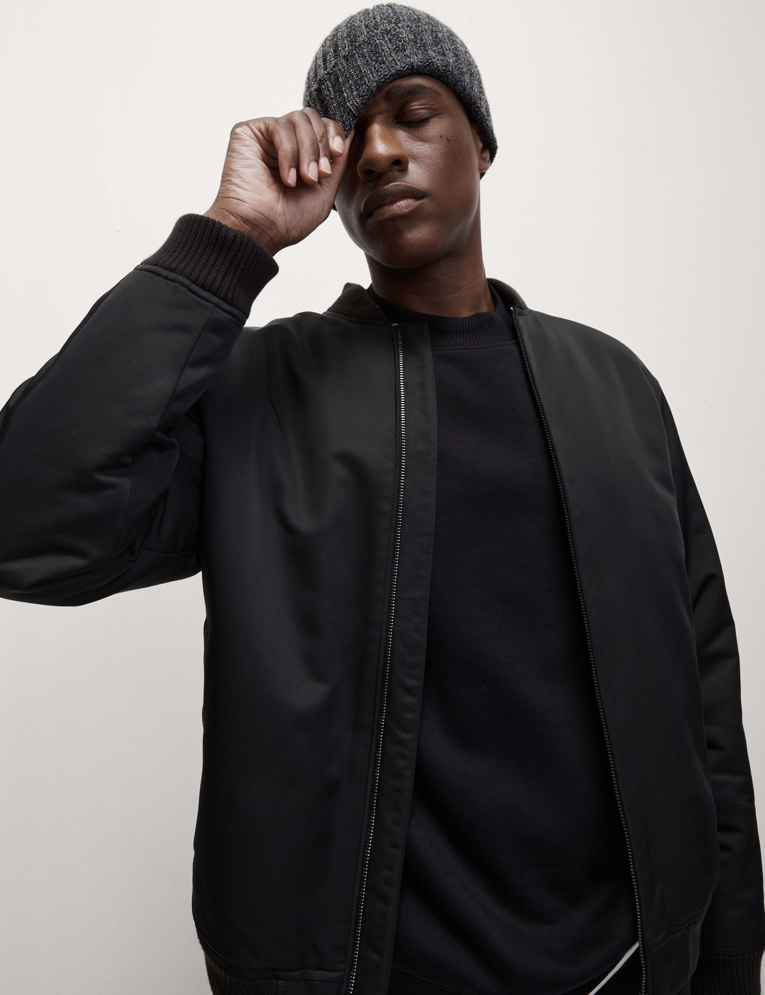 Satin Bomber Jacket