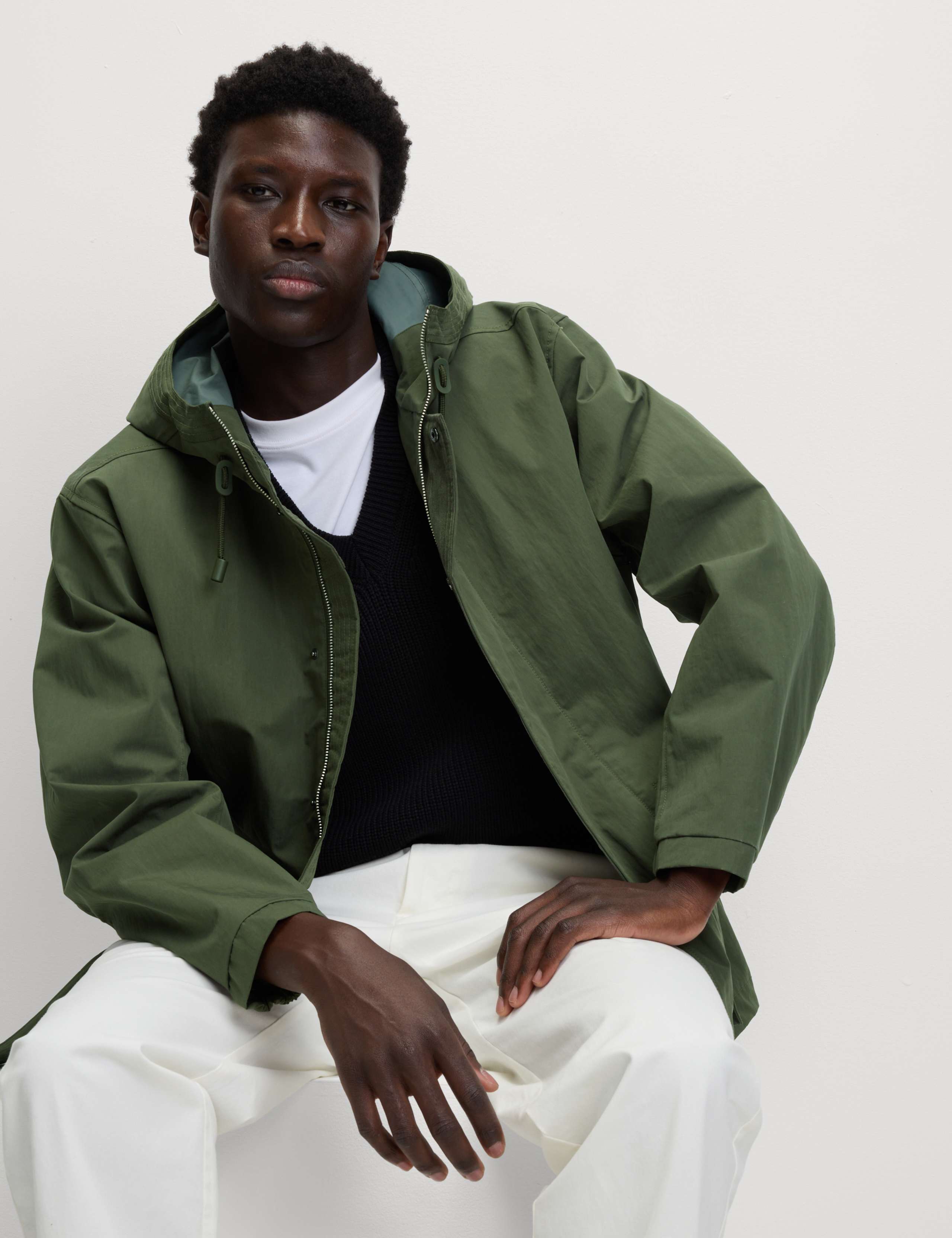 Cotton Rich Hooded Utility Jacket