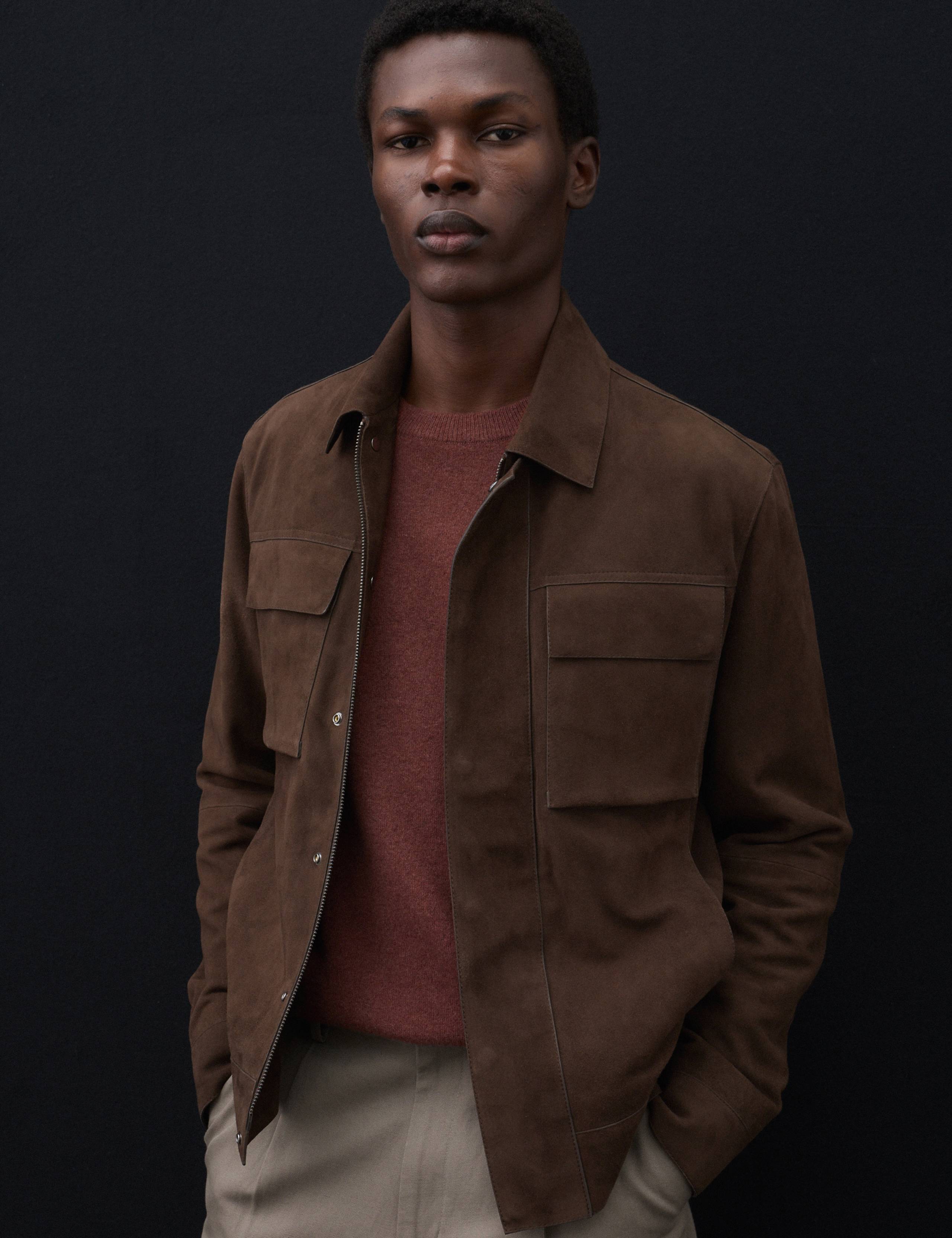 Suede Trucker Jacket