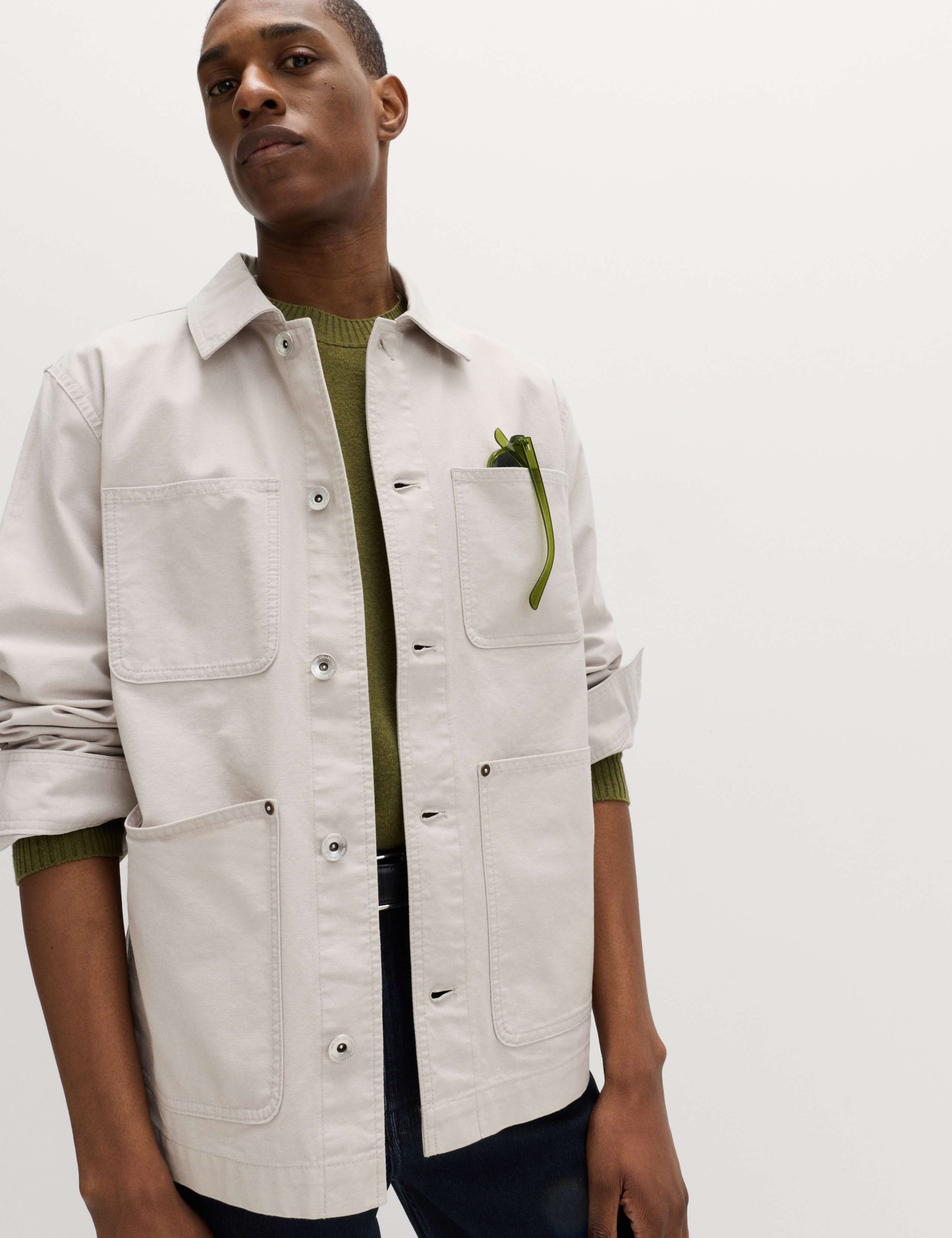 Pure Cotton Utility Jacket