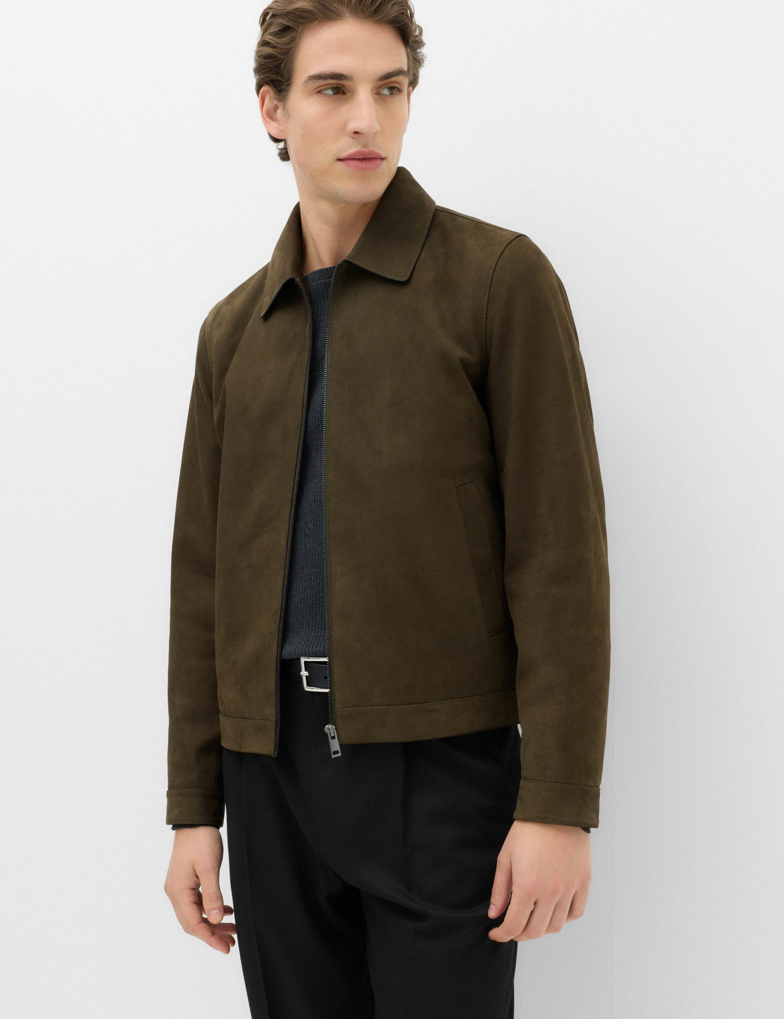 Leather Harrington Jacket