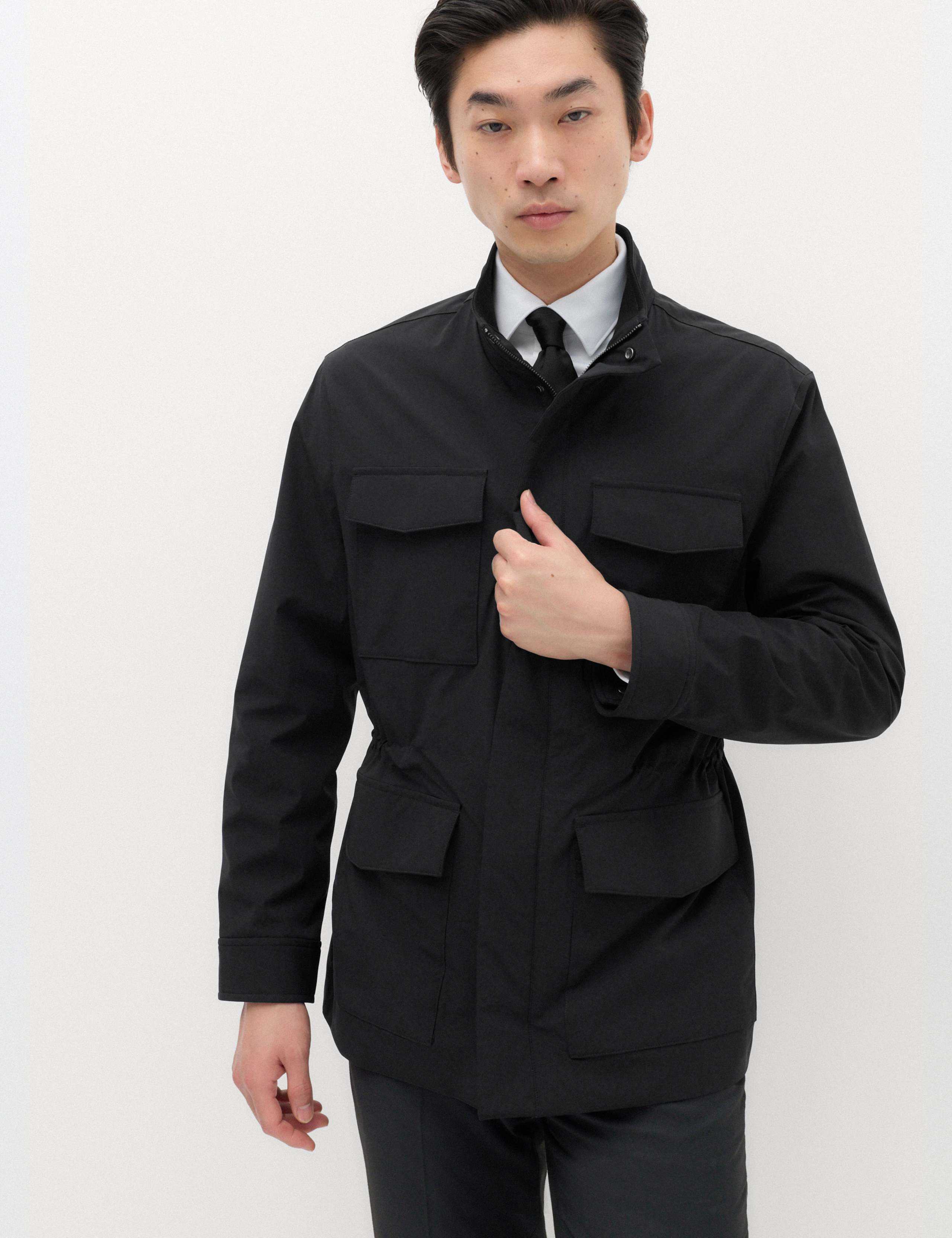 4 Pocket Funnel Neck Jacket