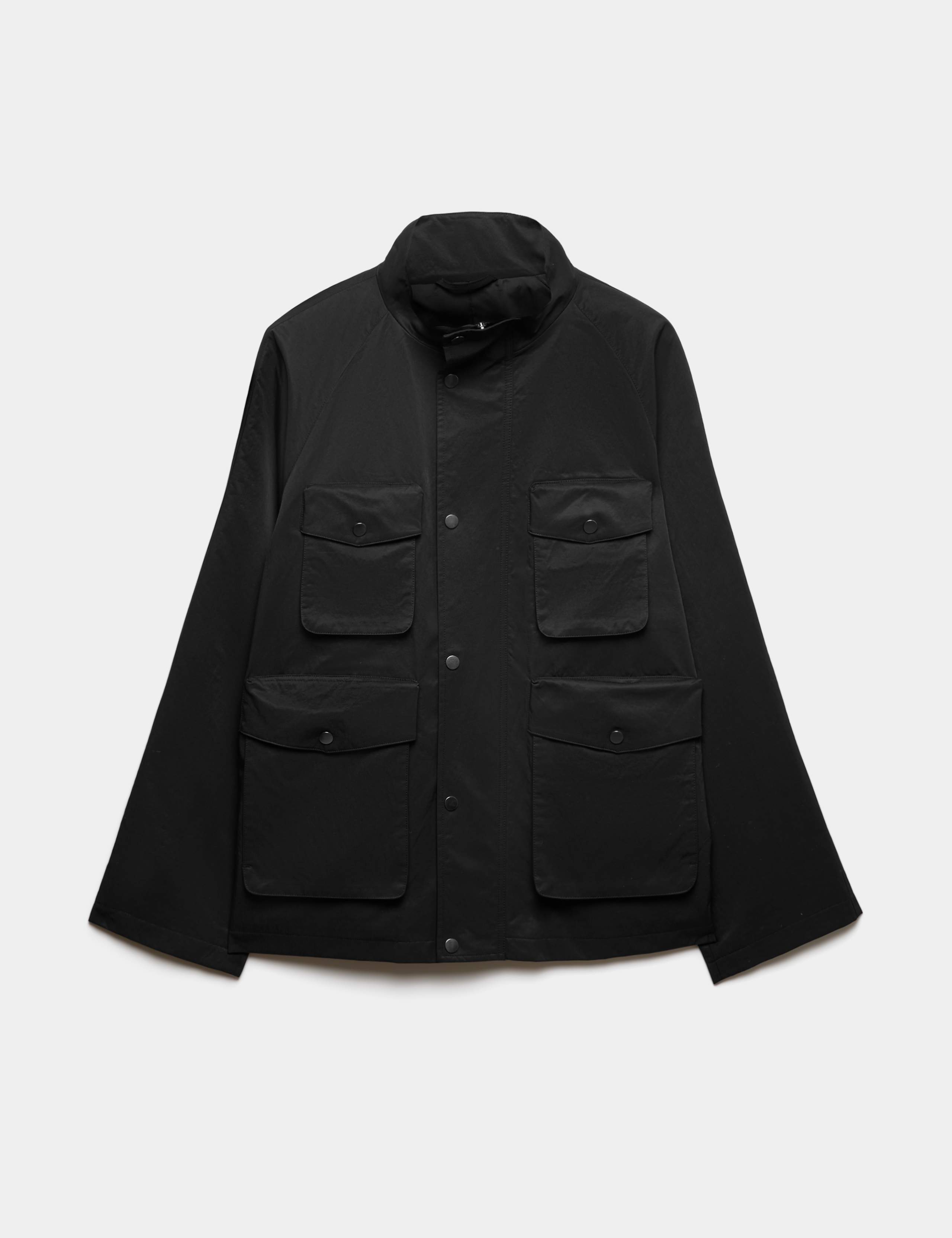 4 Pocket Funnel Neck Jacket