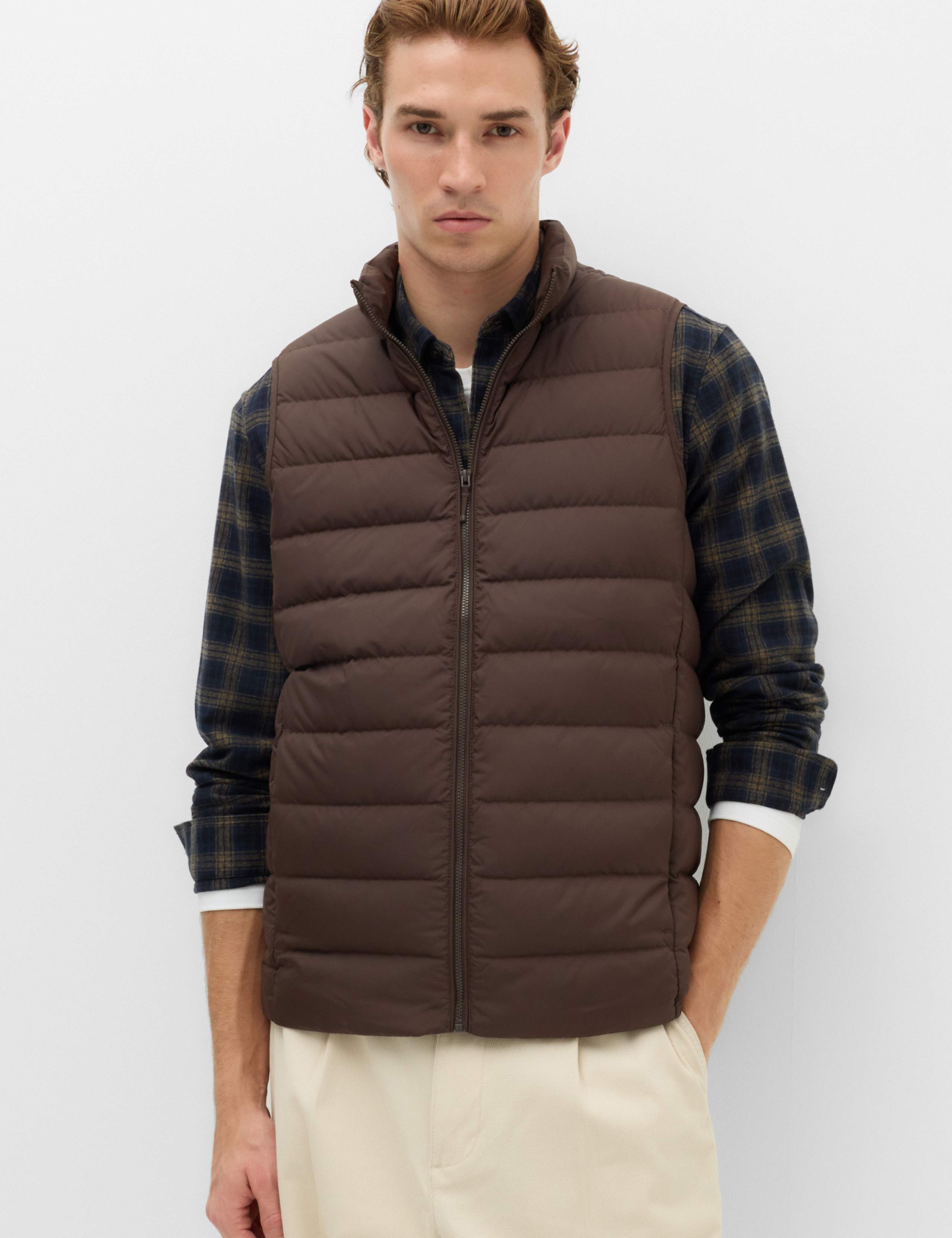 Feather and Down Padded Lightweight Gilet
