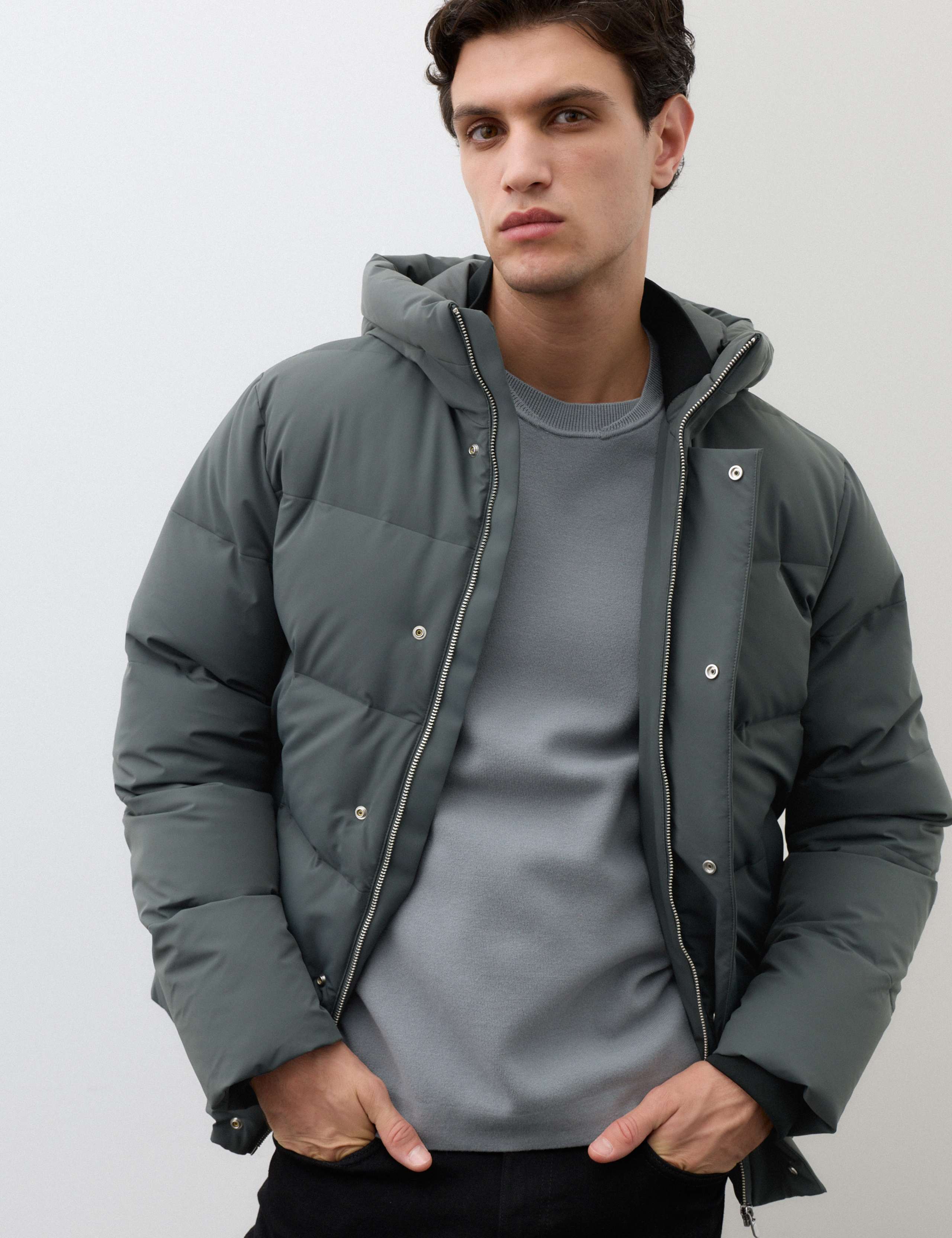 Feather & Down Puffer Jacket with Stormwear™