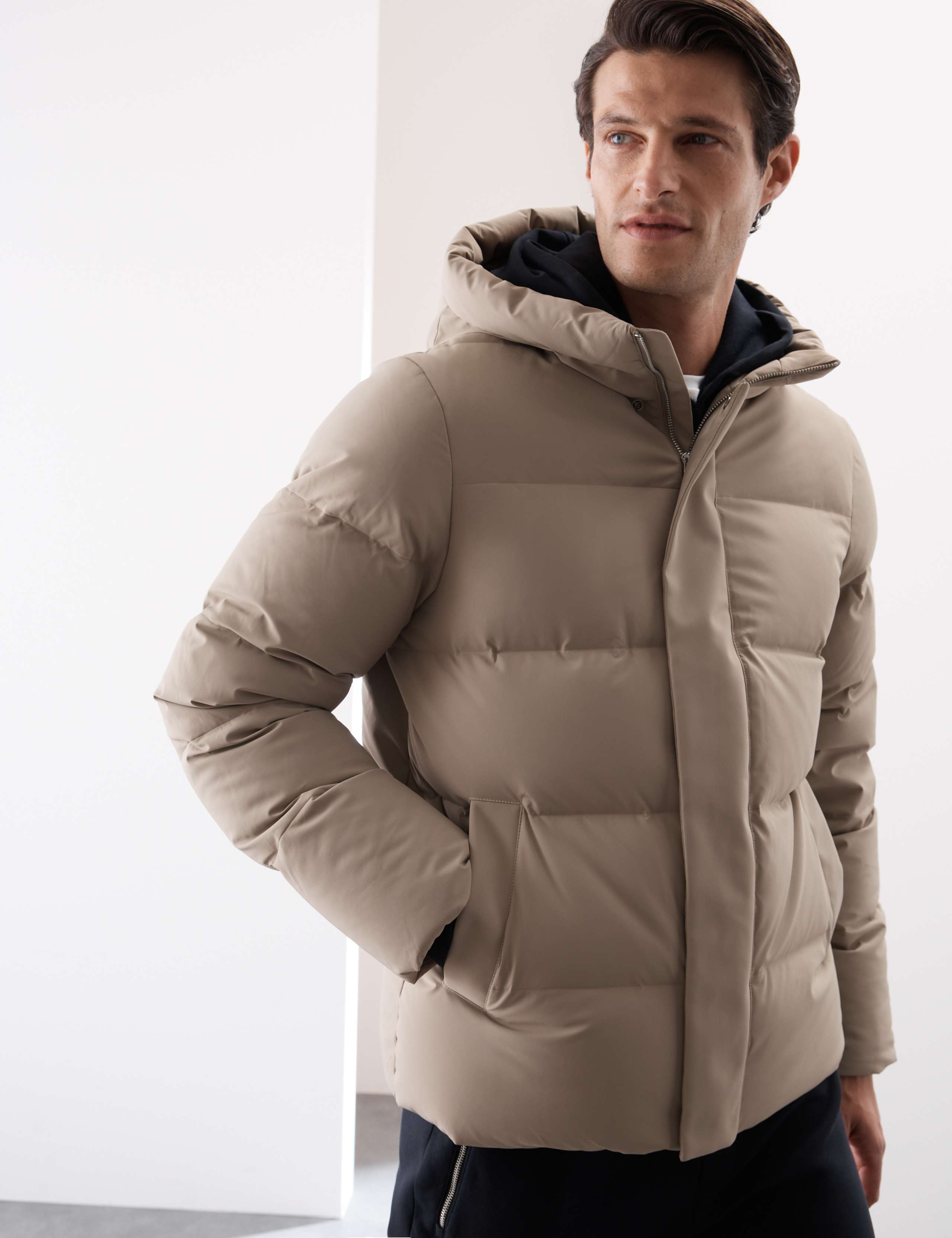 Feather & Down Puffer Jacket with Stormwear™