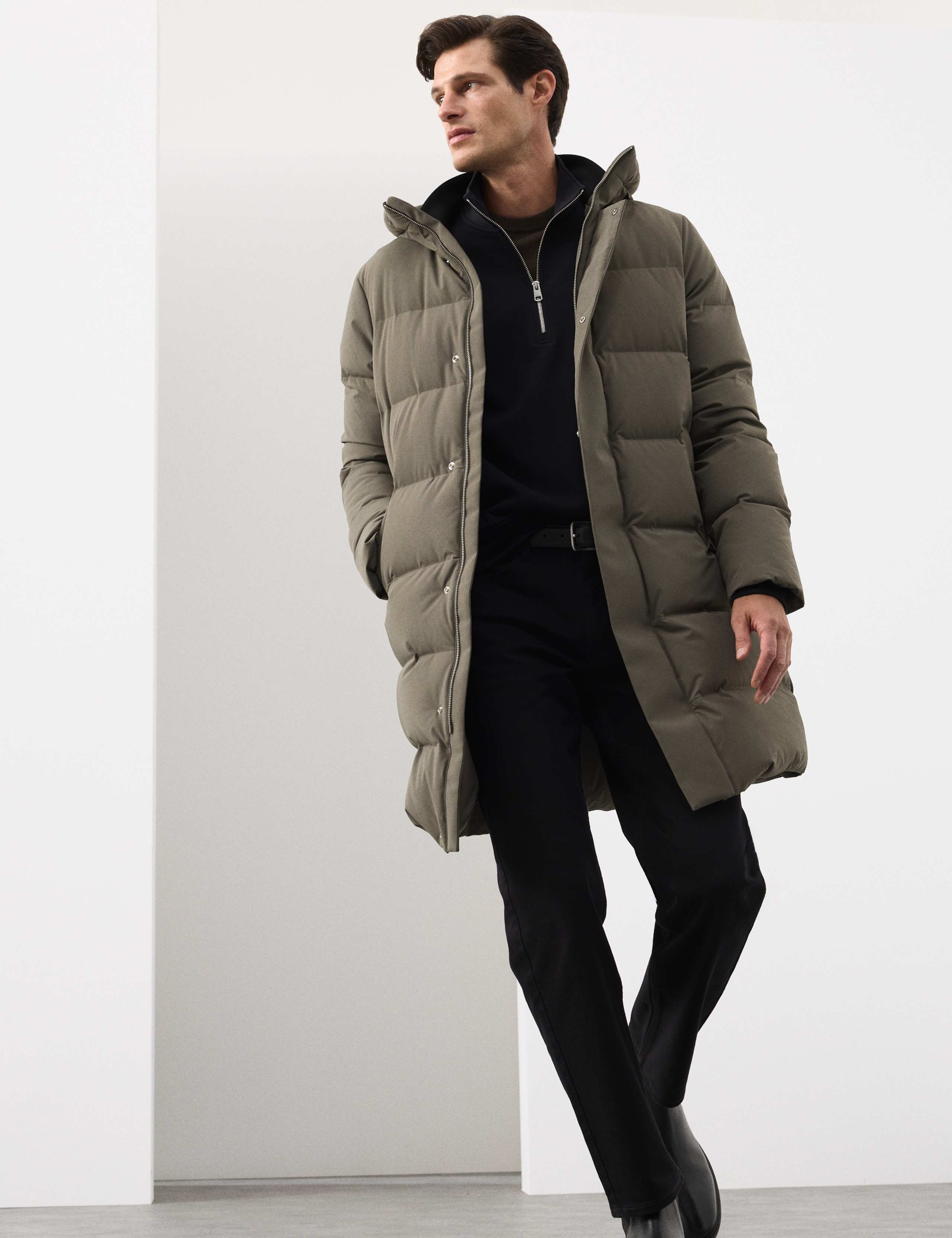 Feather and Down Puffer Jacket with Stormwear™