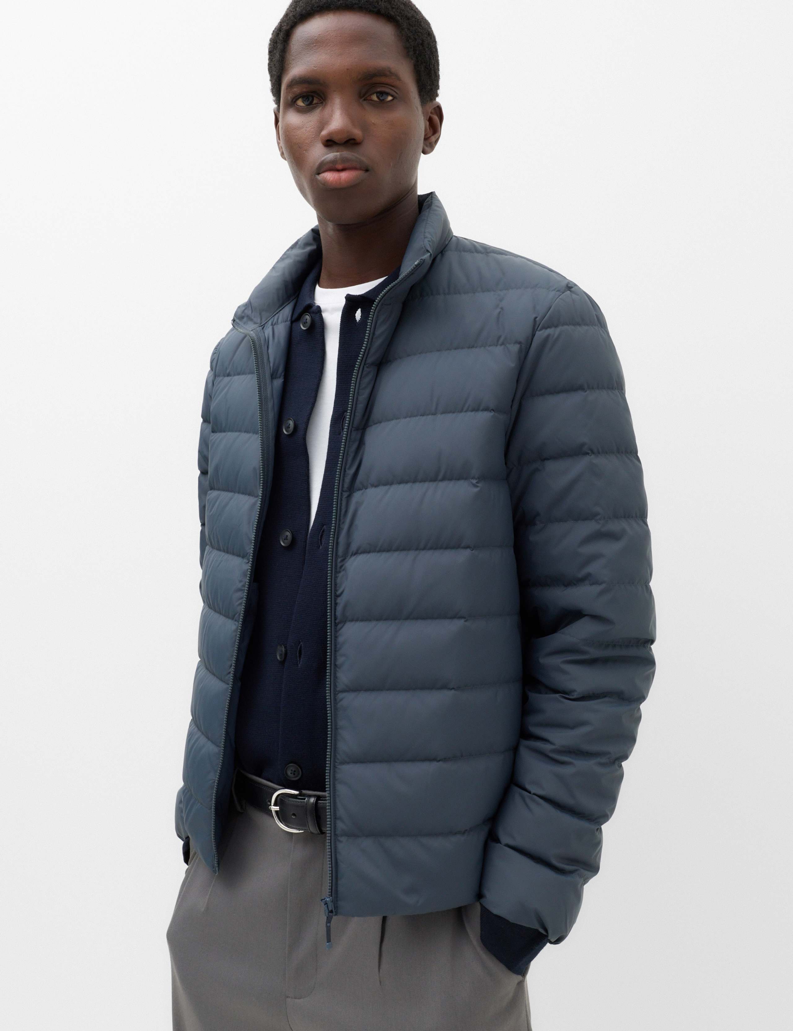 Feather and Down Packaway Puffer Jacket