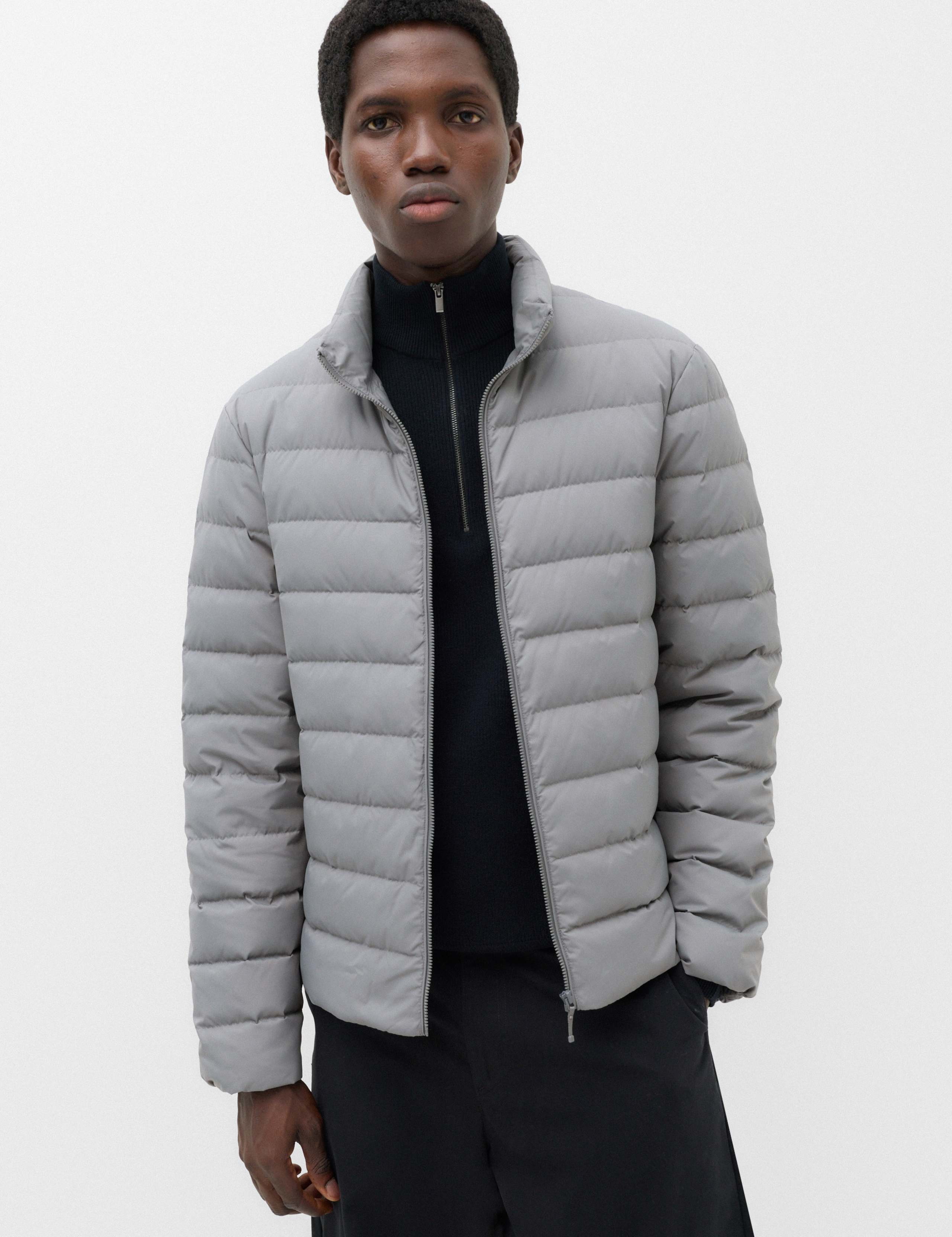Feather and Down Packaway Puffer Jacket