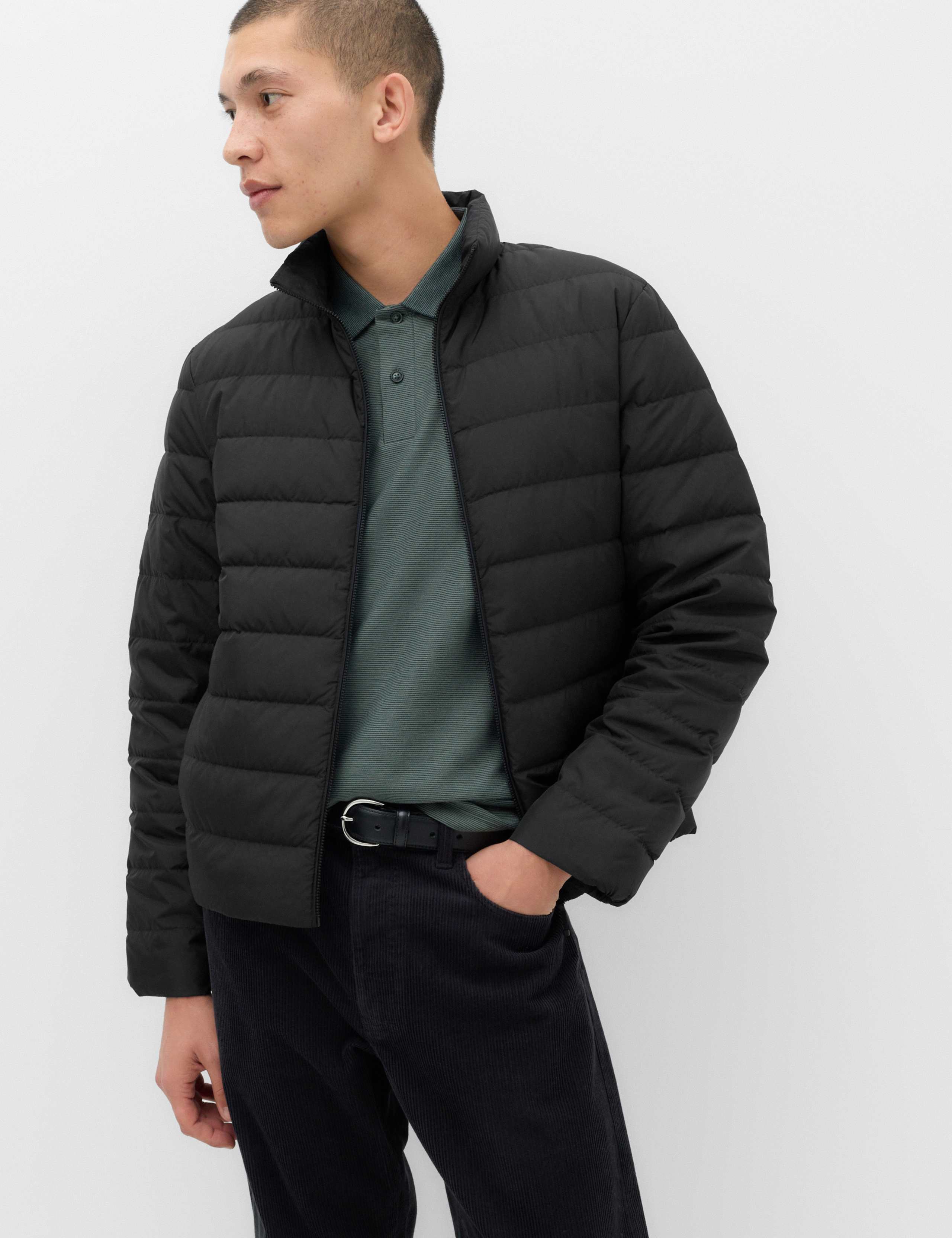 Feather and Down Packaway Puffer Jacket
