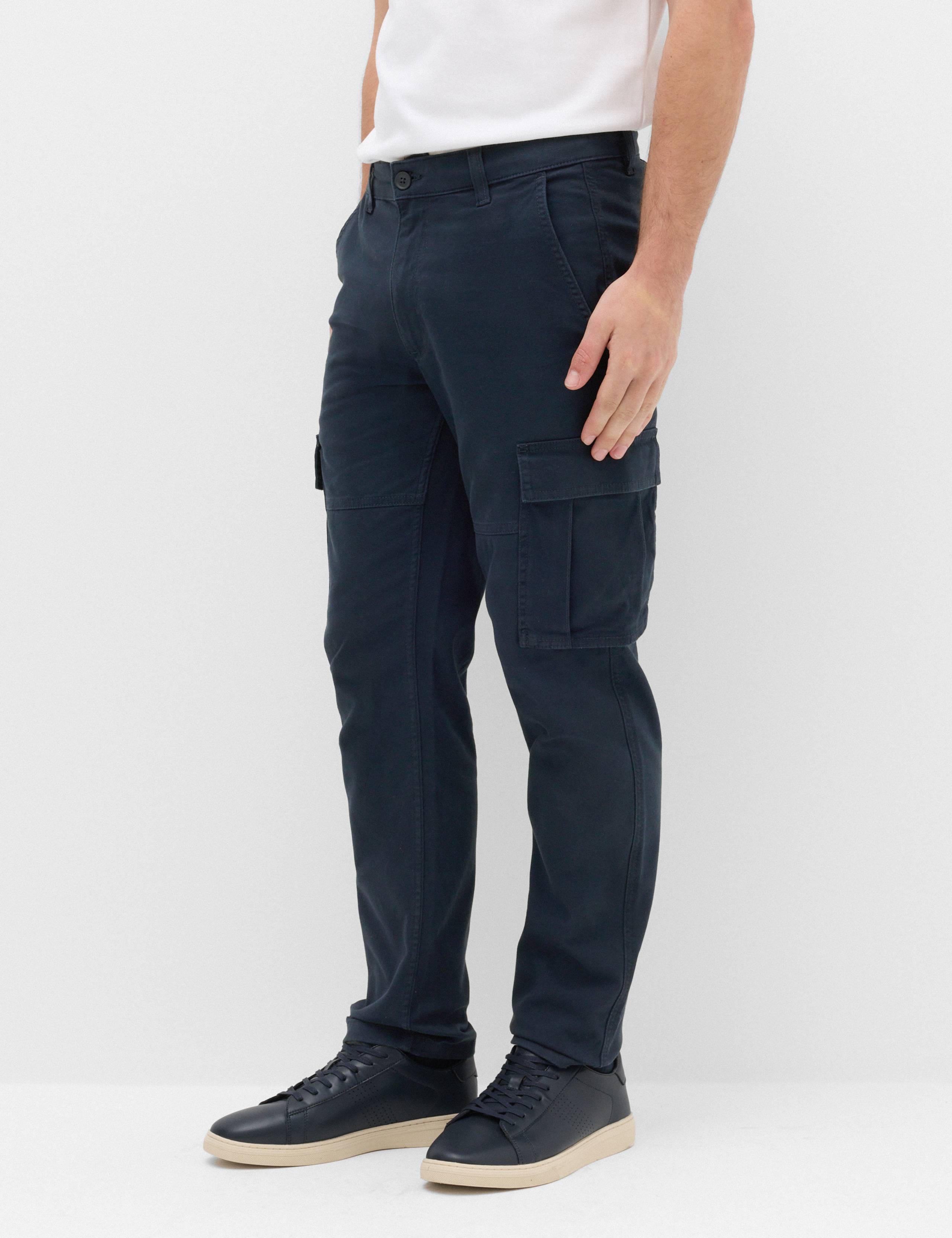 Straight Fit Cargo Trousers
