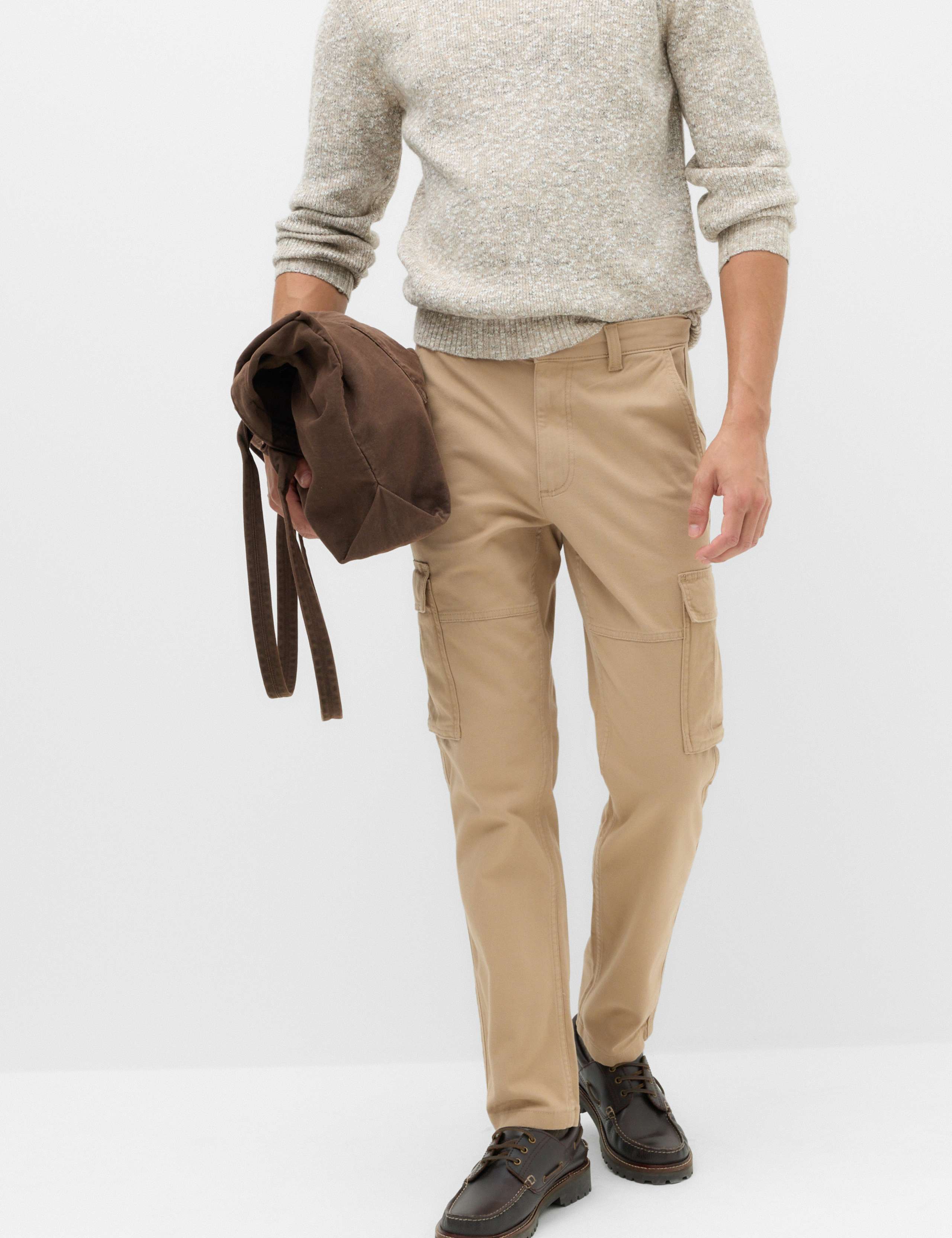Straight Fit Cargo Trousers