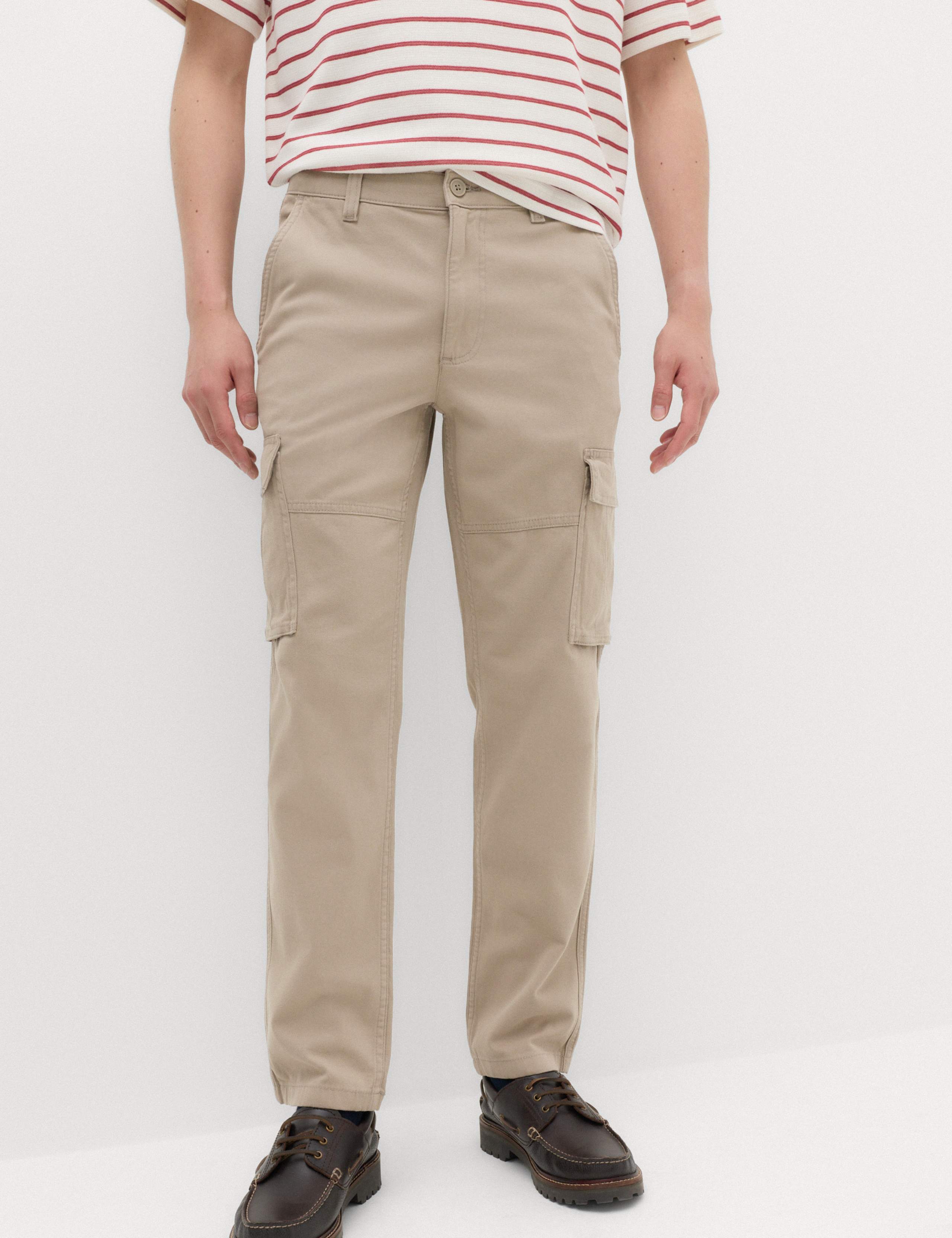 Straight Fit Cargo Trousers