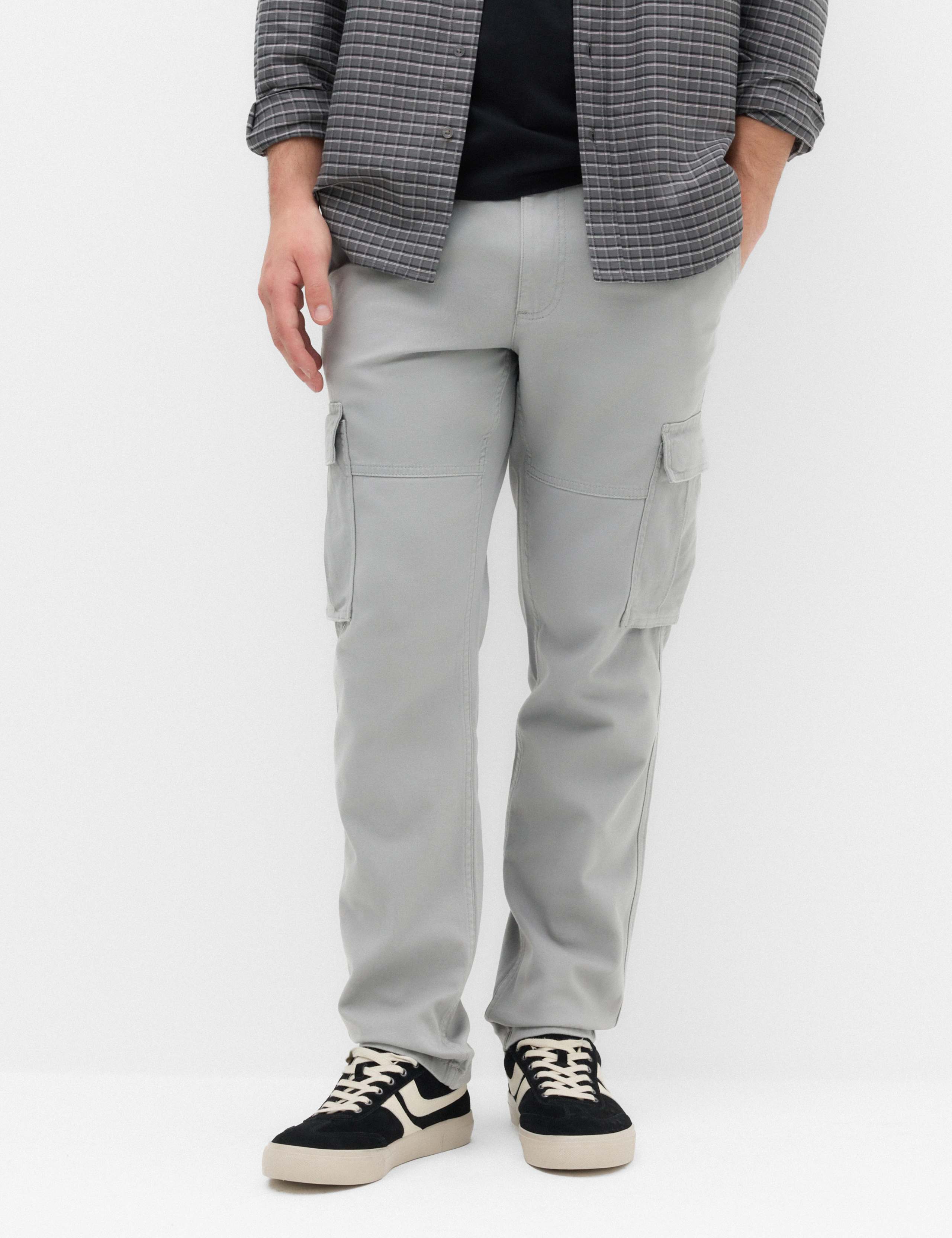 Straight Fit Cargo Trousers