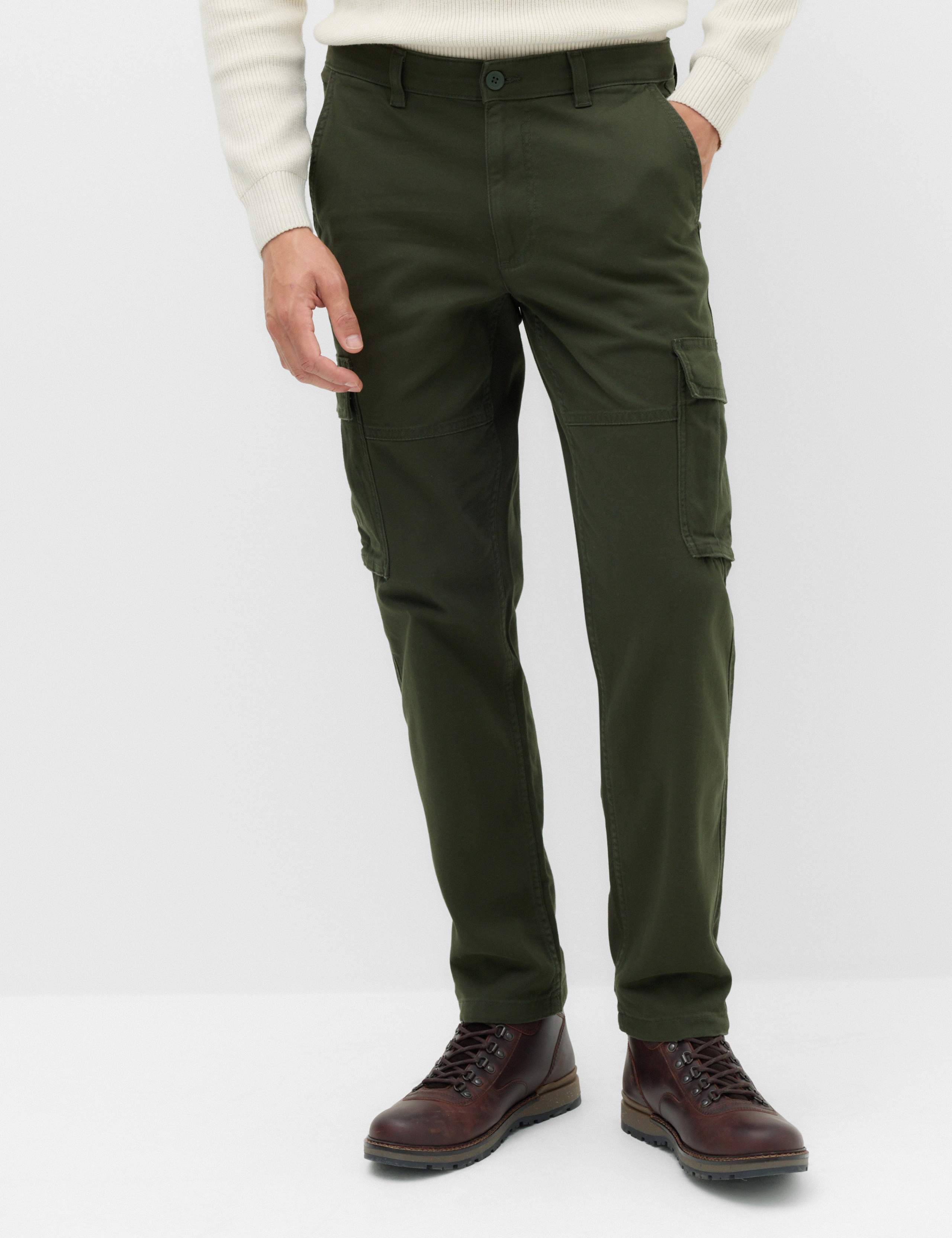 Straight Fit Cargo Trousers