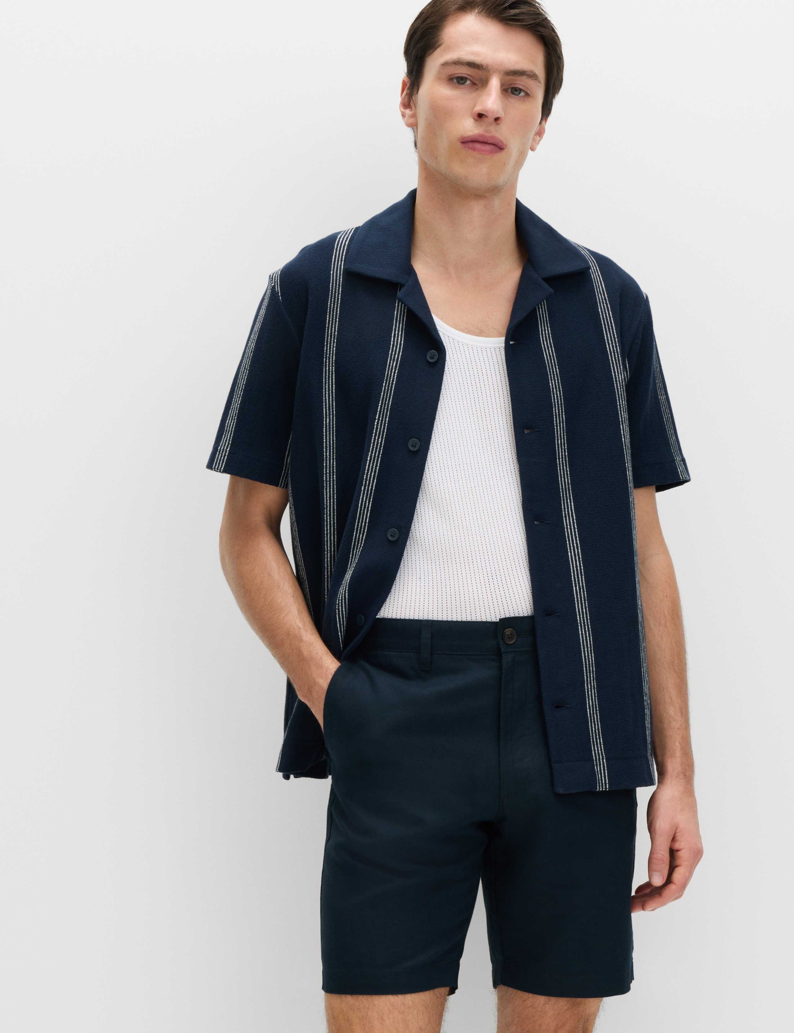 Linen Blend Chino Shorts